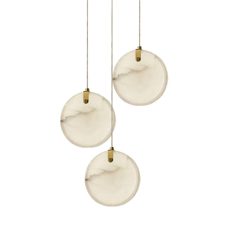 Utalionis Moderne Minimaliste Laiton Albâtre Suspension