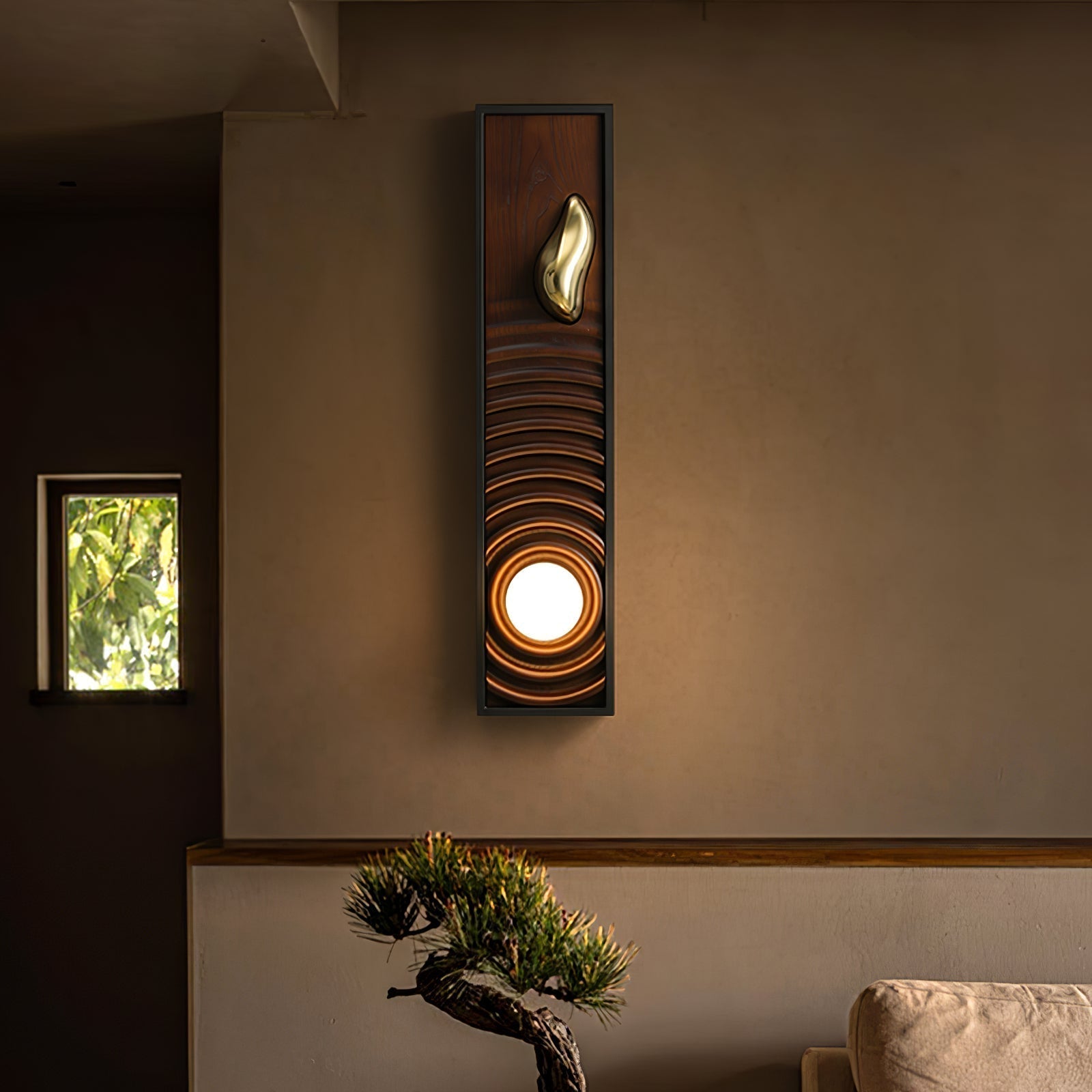 Caleb Applique Murale en Bois Vintage