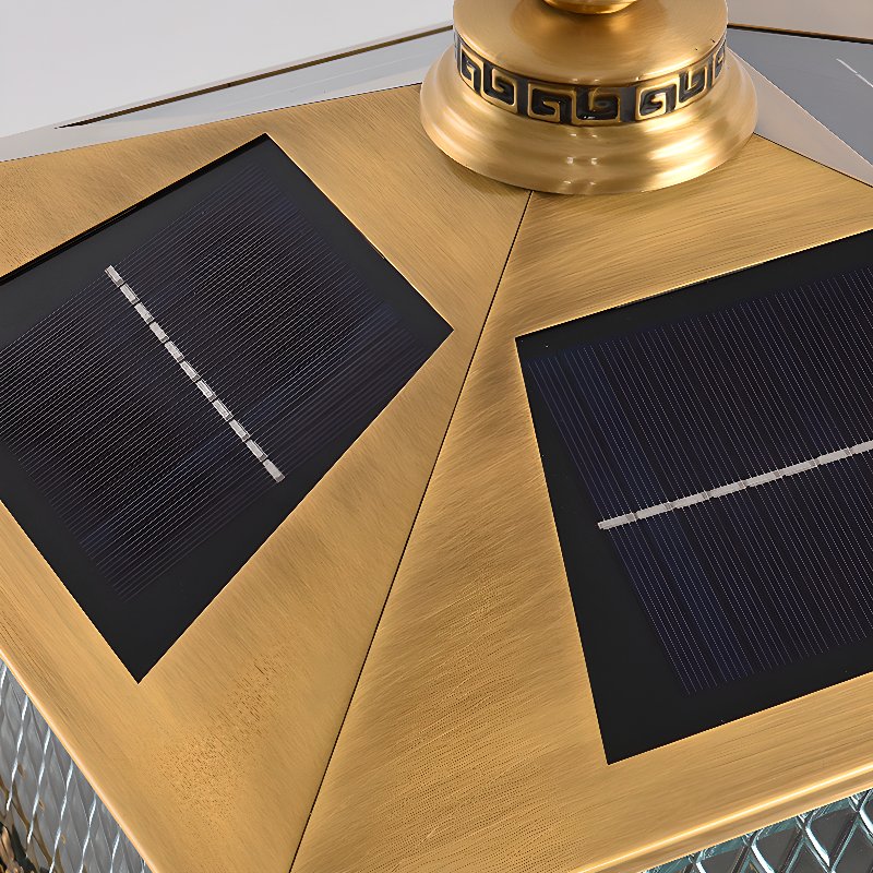 Evelor Classique Diamant Solaire Poteau Extérieur Lumière