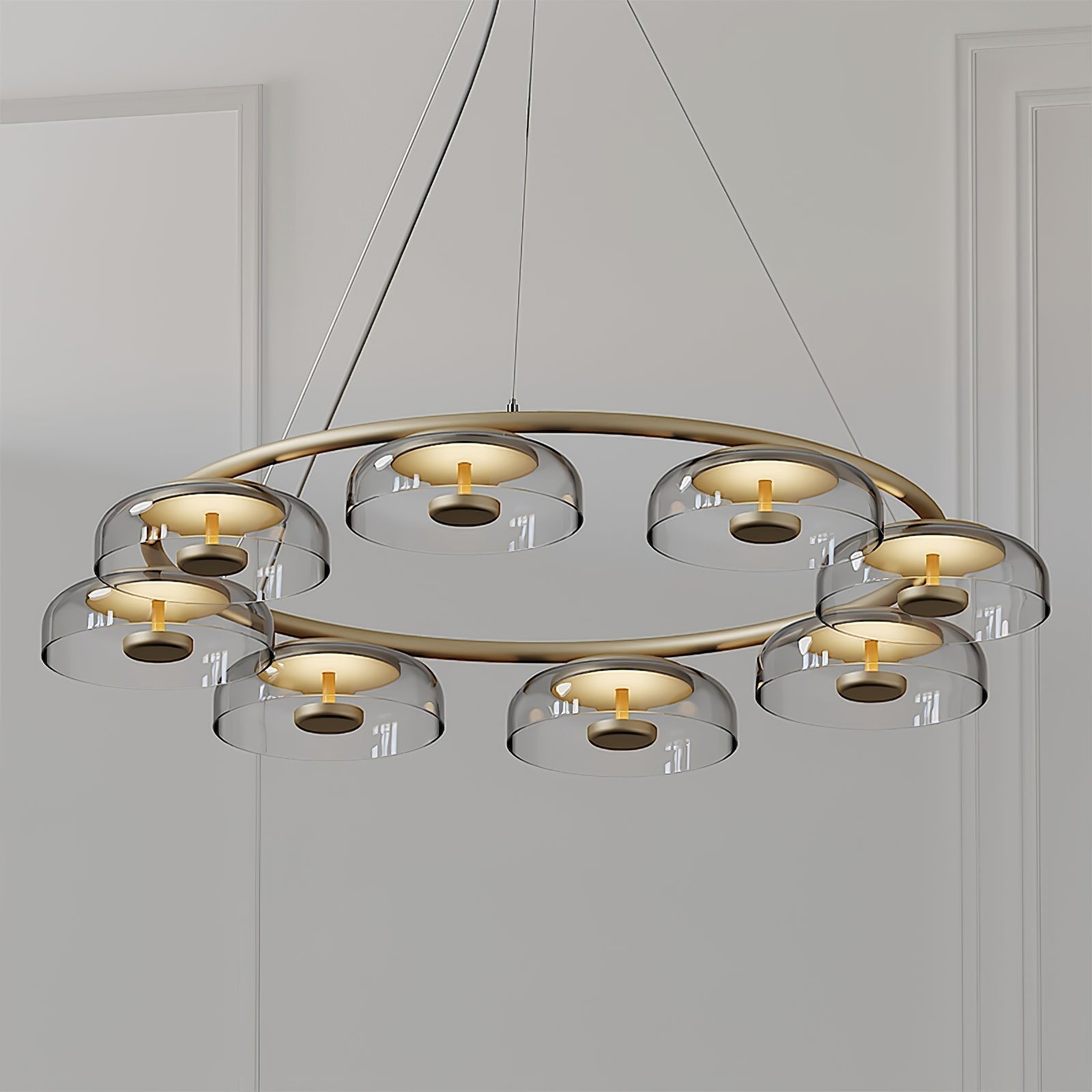 Aethera Lustre circulaire en verre