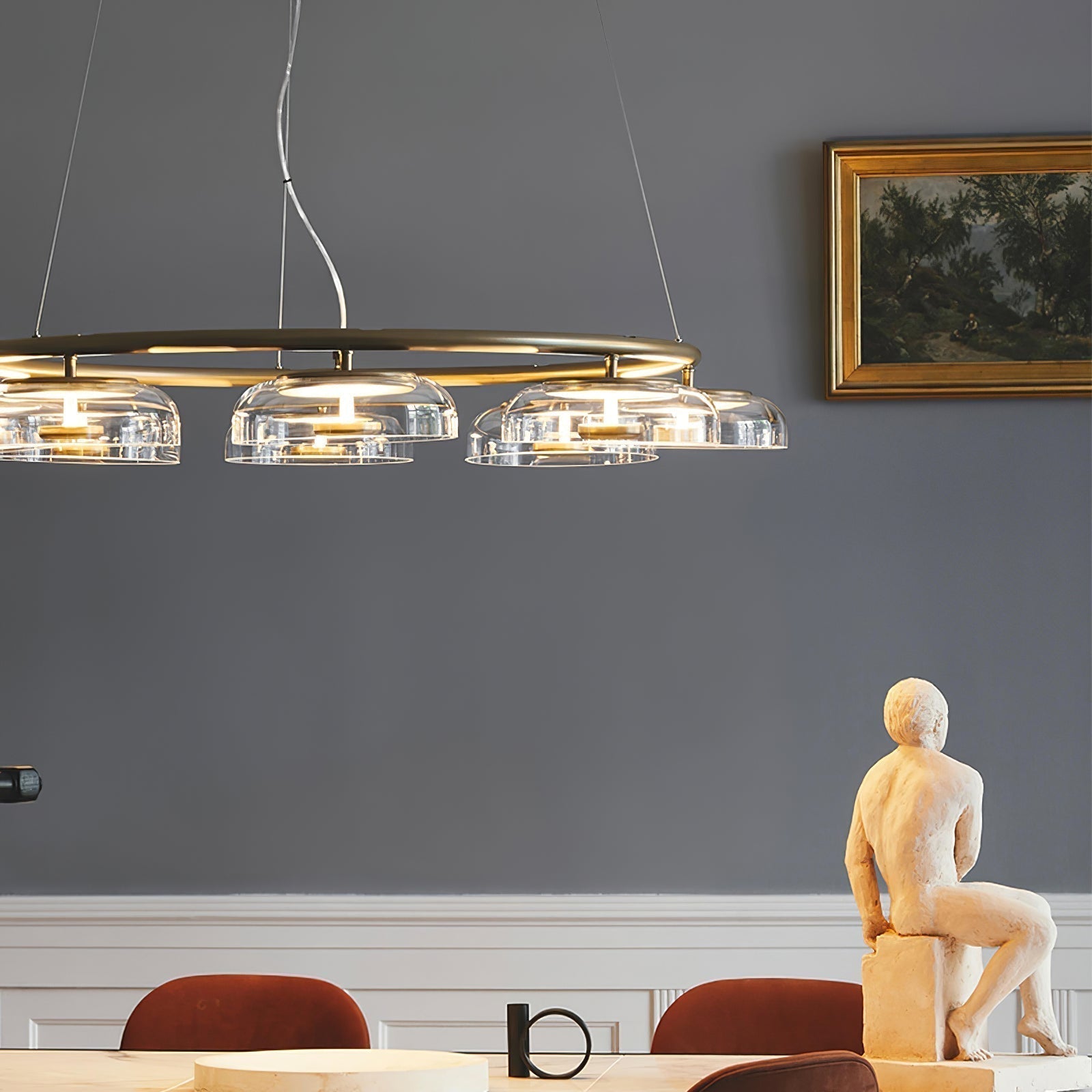 Aethera Lustre circulaire en verre