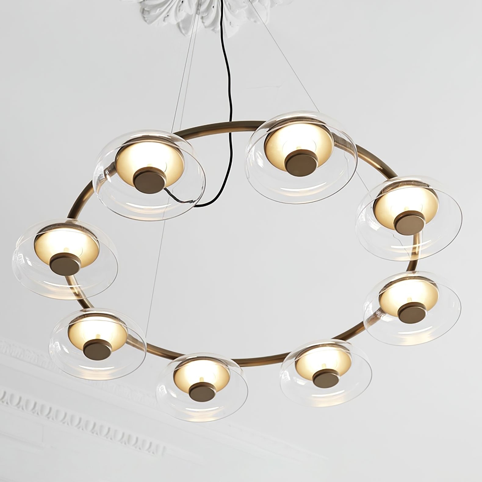 Aethera Lustre circulaire en verre