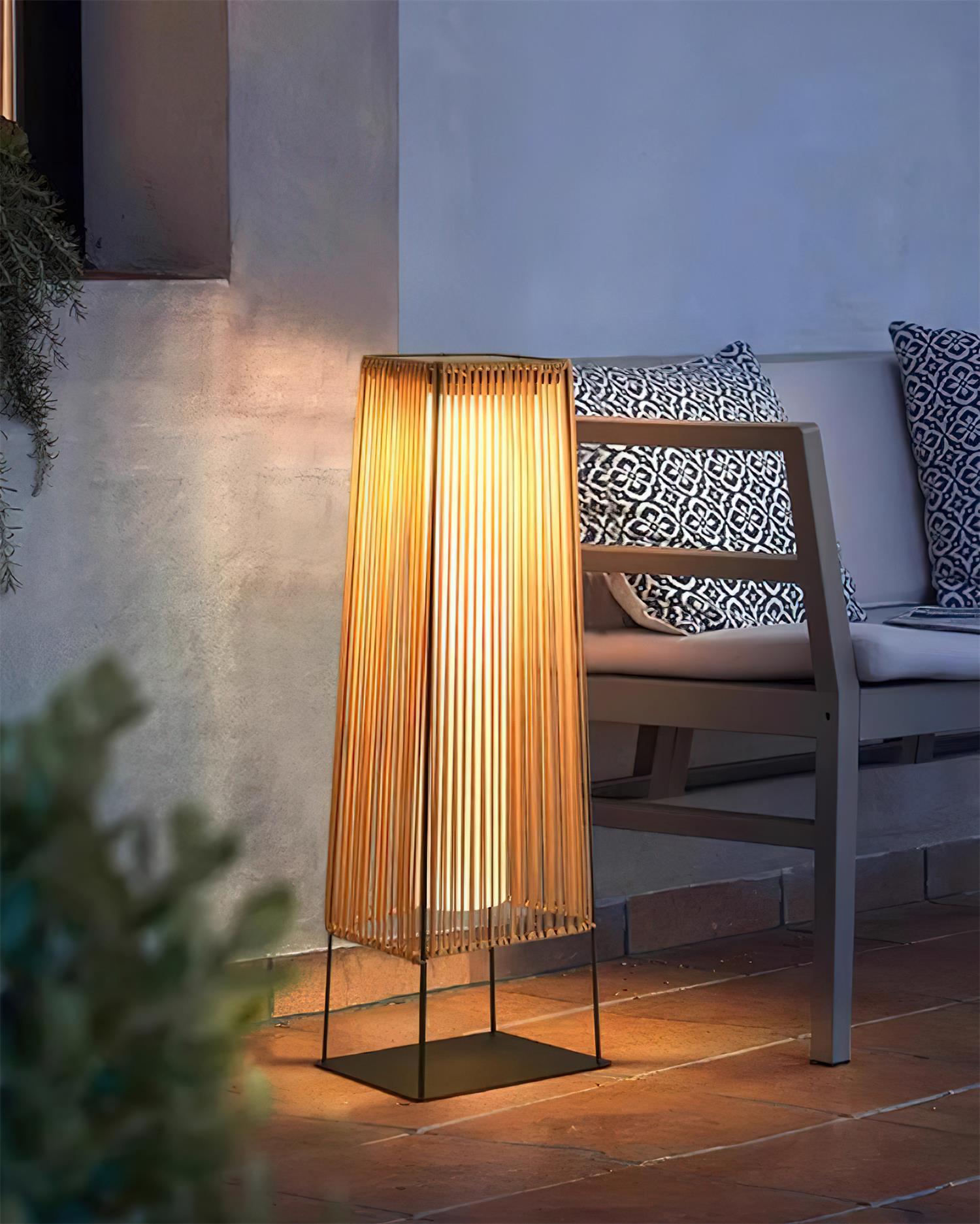 Solara Lampe de Poteau Extérieure à Lames Verticales