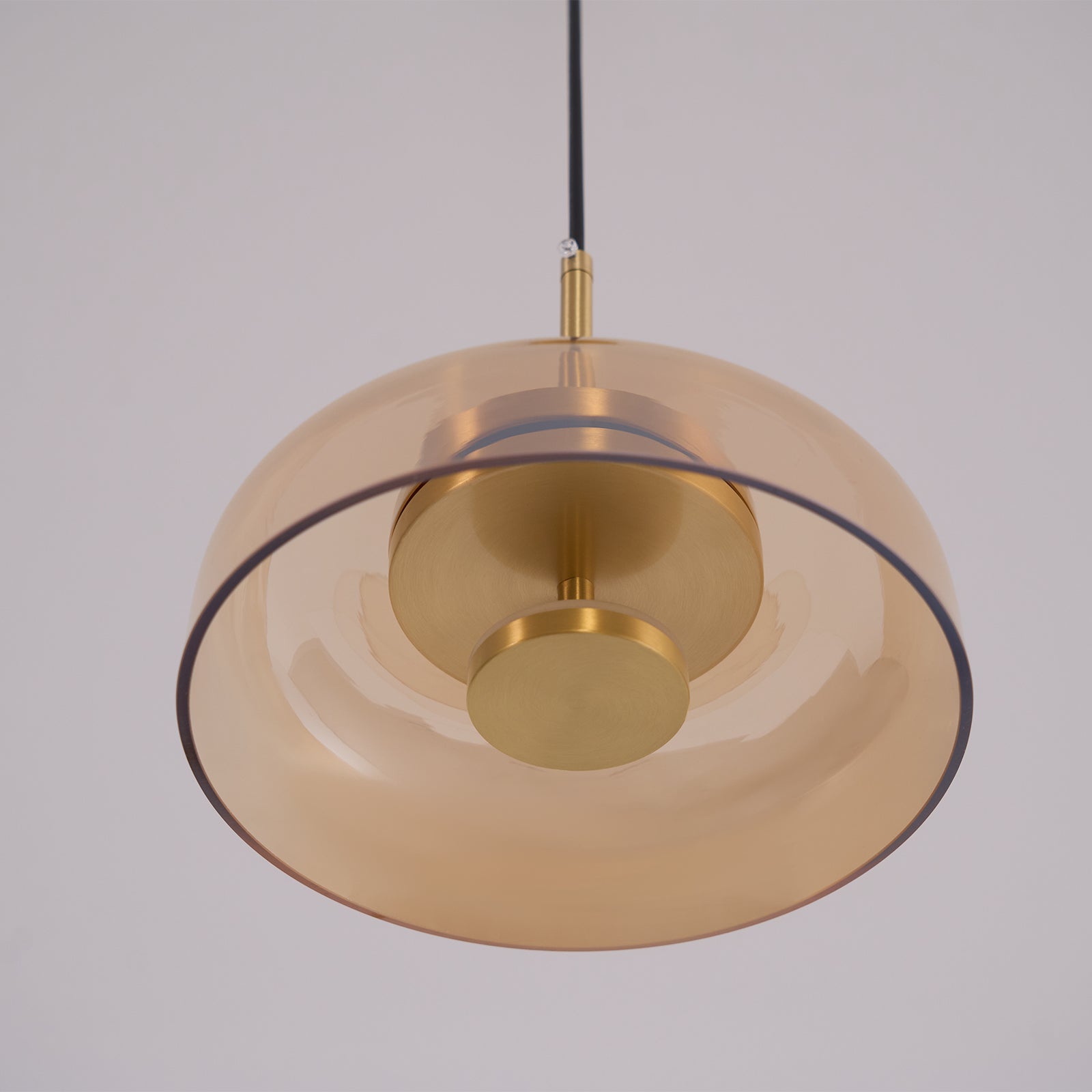 Lustra Suspension en Verre Transparent Élégante