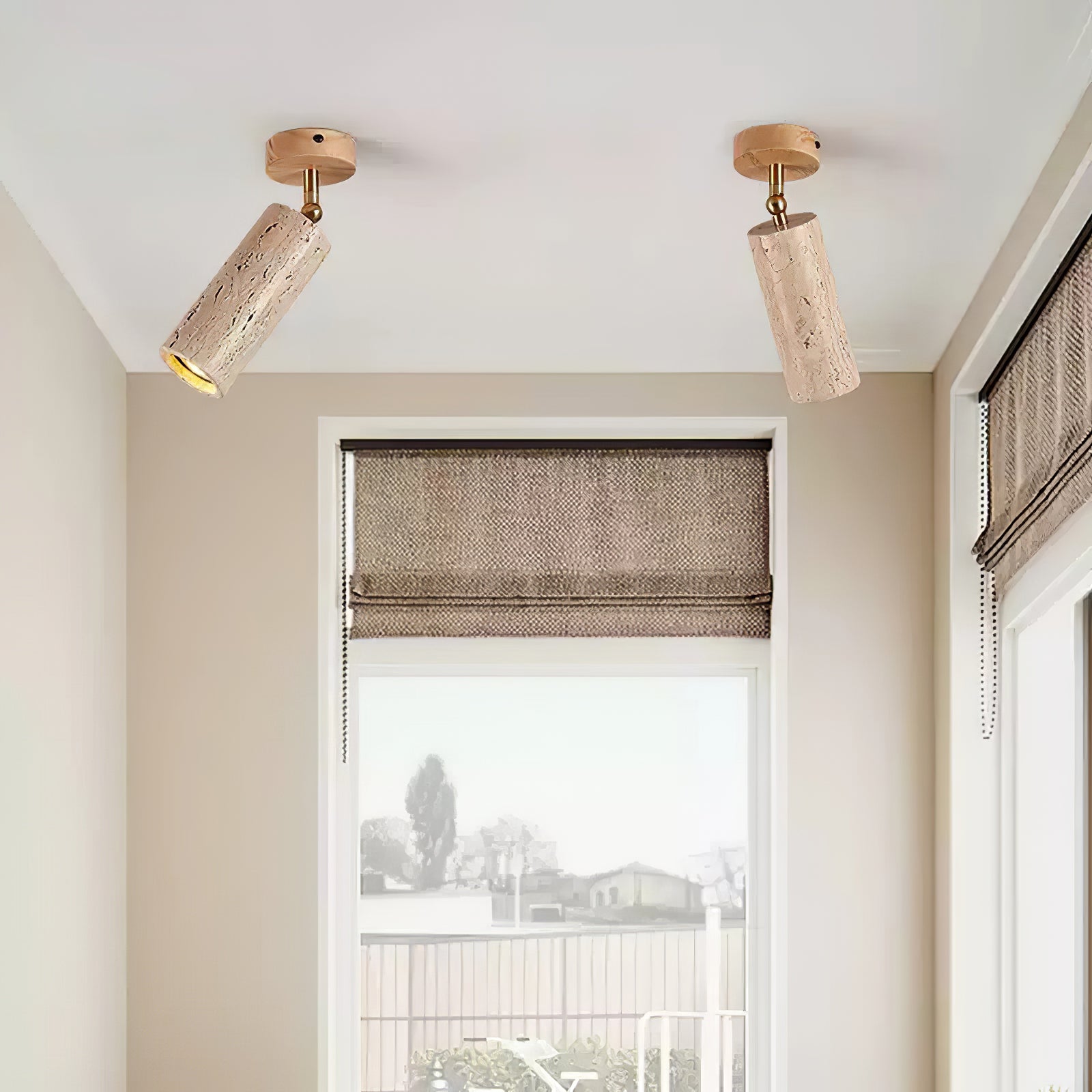 Mycaran Suspension Minimaliste en Travertin