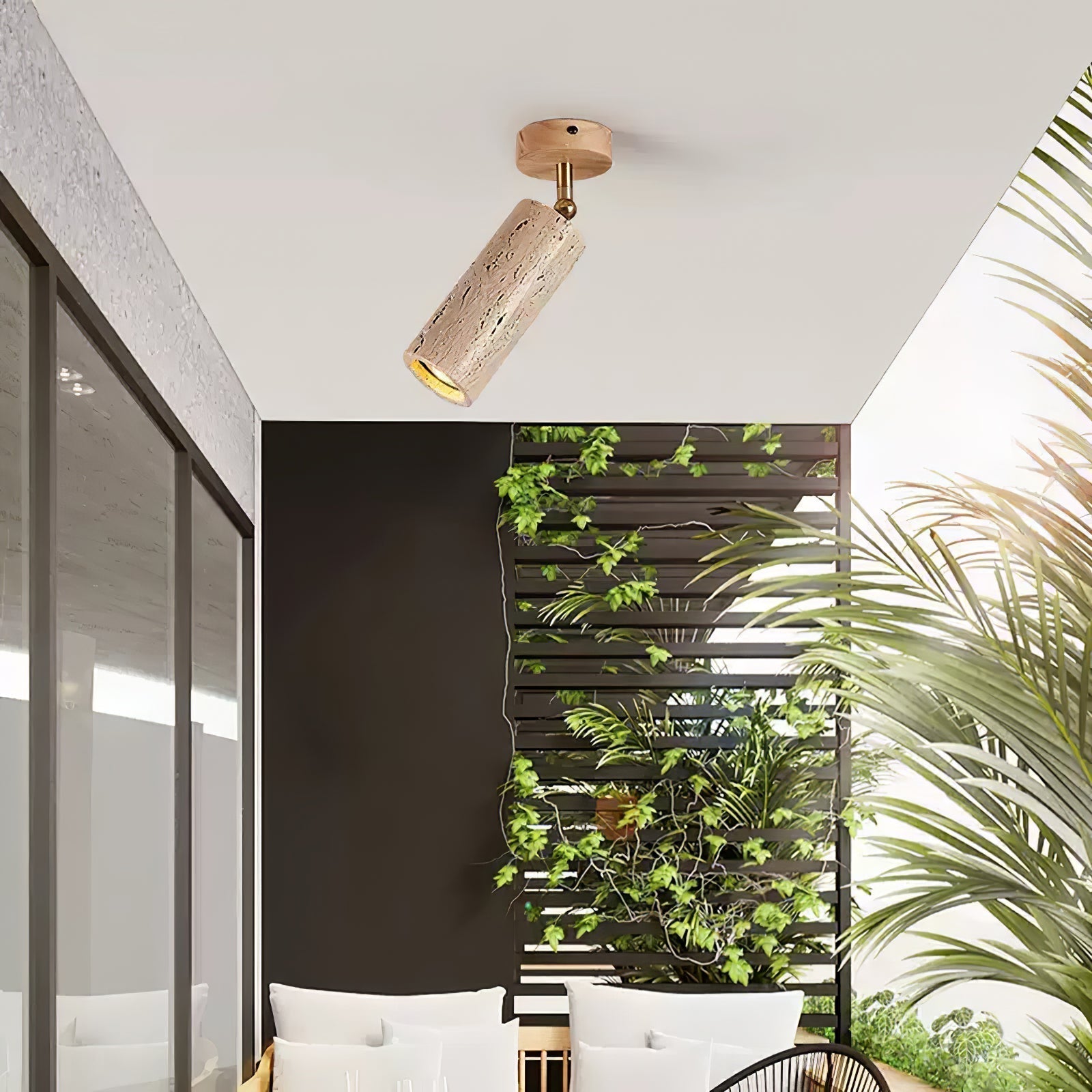 Mycaran Suspension Minimaliste en Travertin