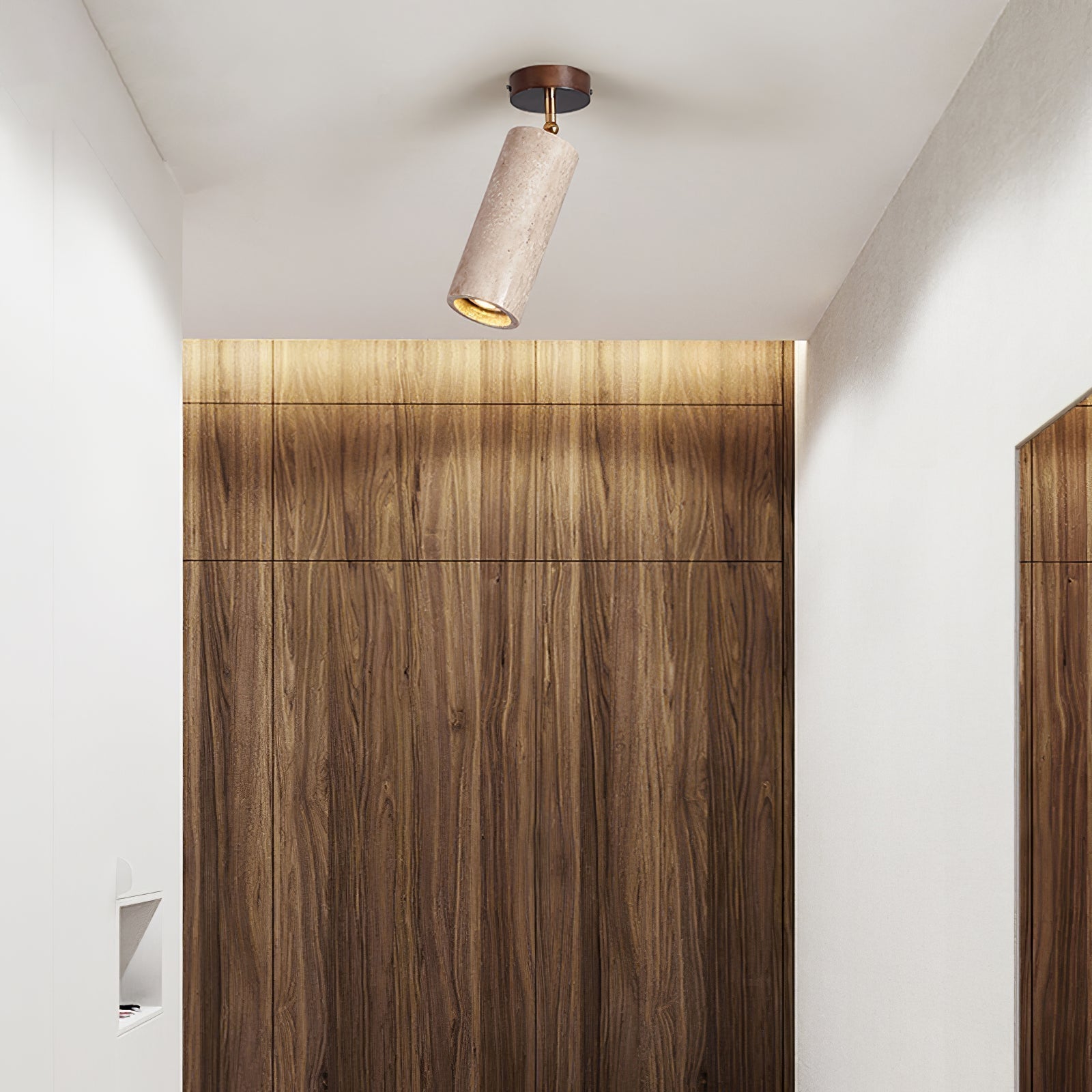Mycaran Suspension Minimaliste en Travertin