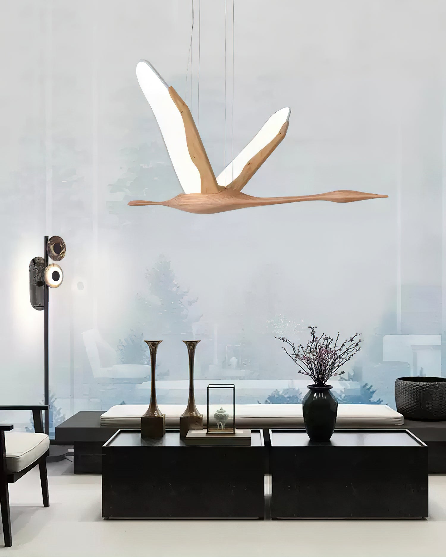 Flora Suspension Moderne en Bois