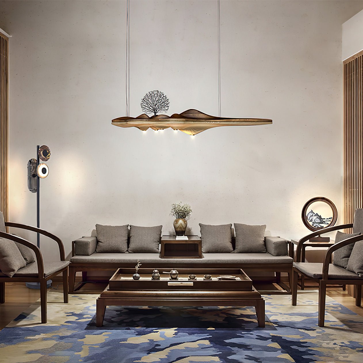 Etalyra Suspension en Bois Élégance Premium