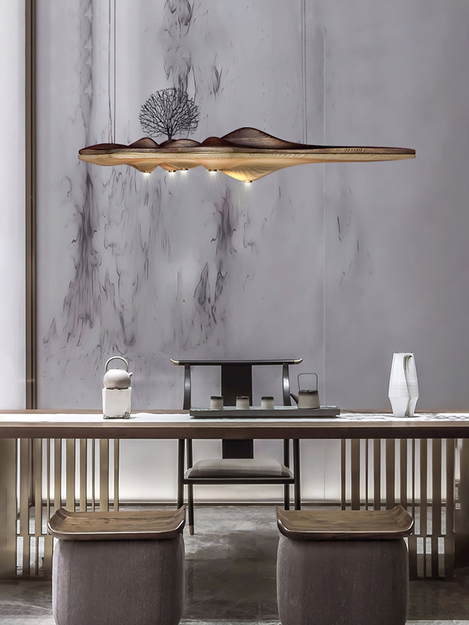 Etalyra Suspension en Bois Élégance Premium