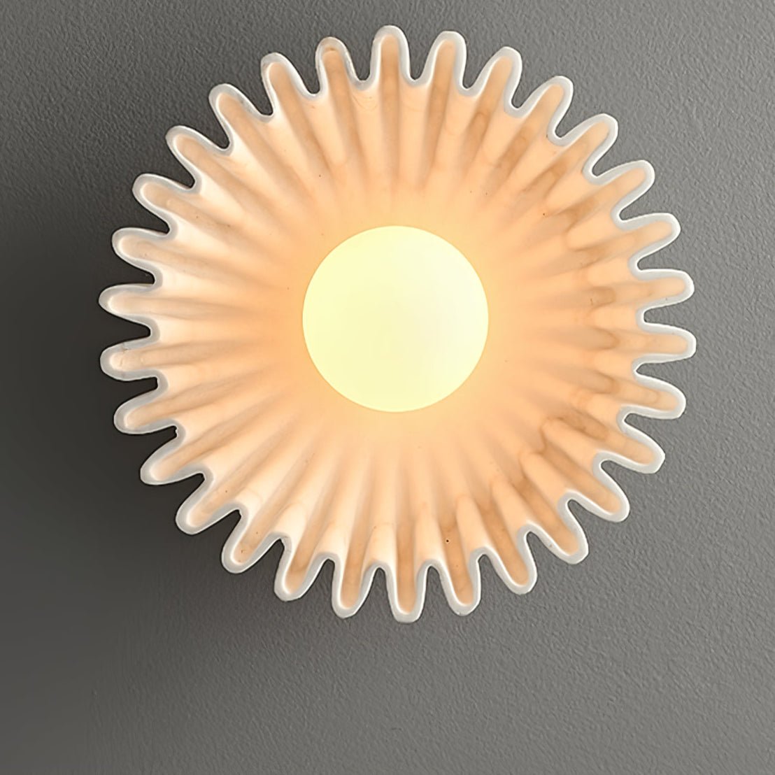Sunray Applique Murale Rustique en Verre