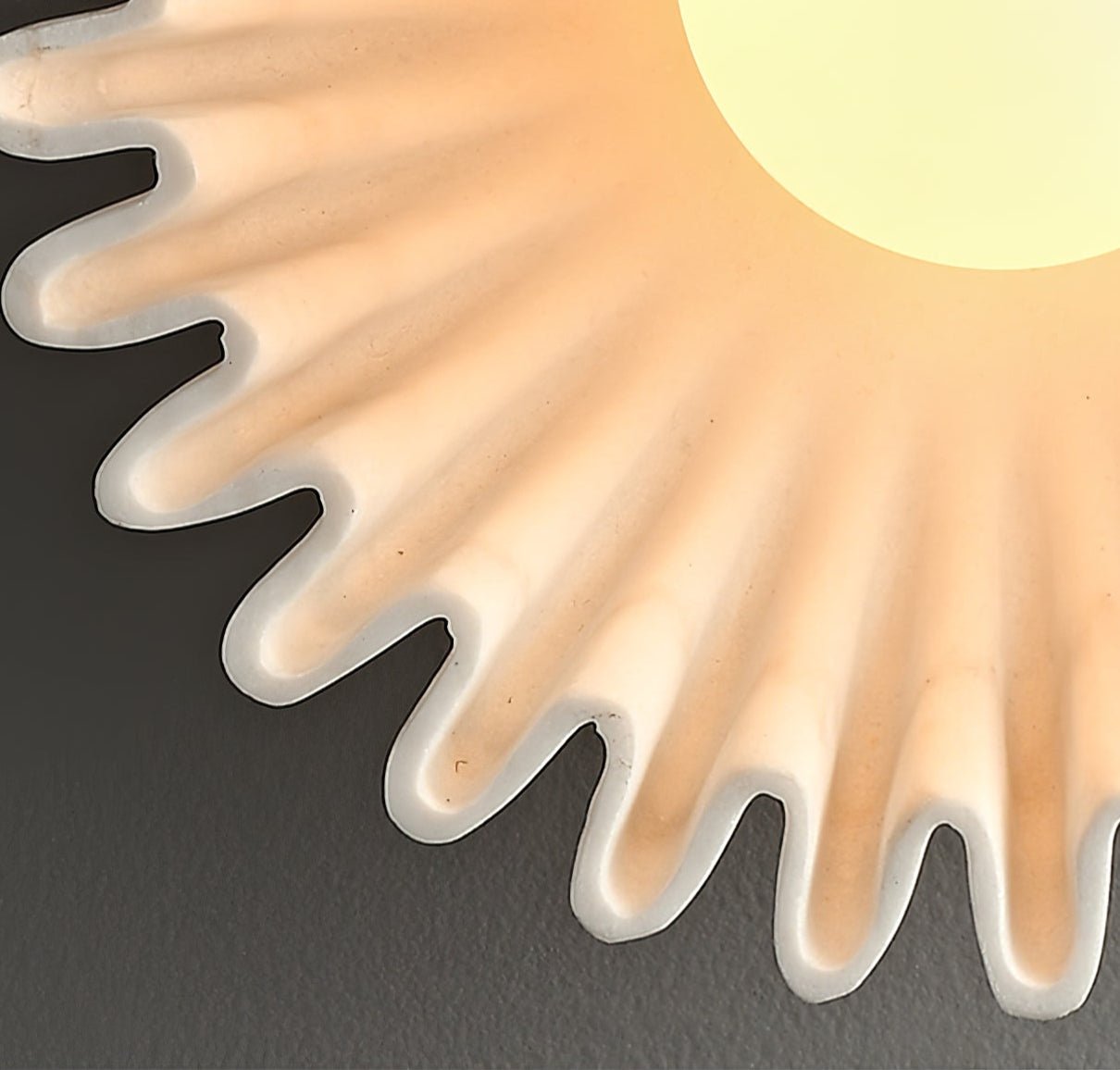 Sunray Applique Murale Rustique en Verre