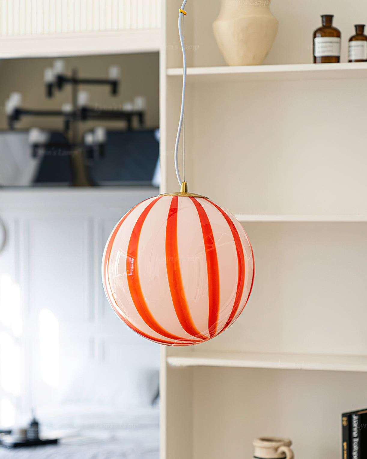 Aira Suspension Rayures Rouges Mignonne