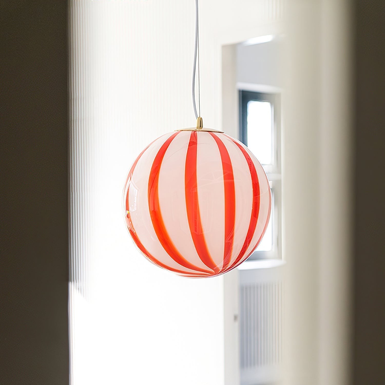 Aira Suspension Rayures Rouges Mignonne