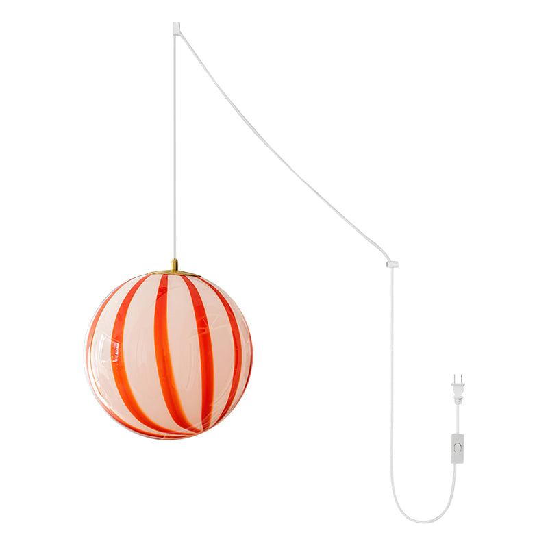 Aira Suspension Rayures Rouges Mignonne