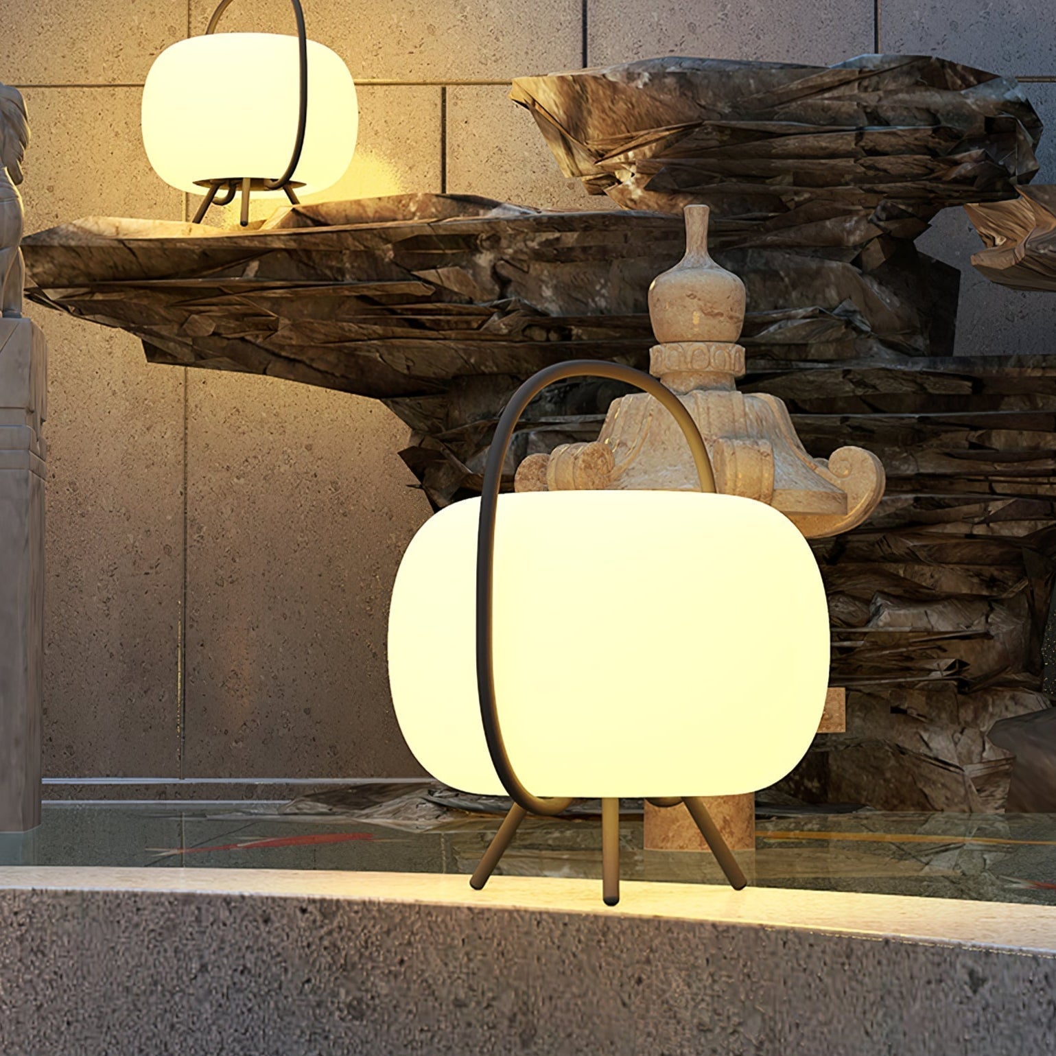 Lustra Lampe Extérieure Pod Lanterne Solaire