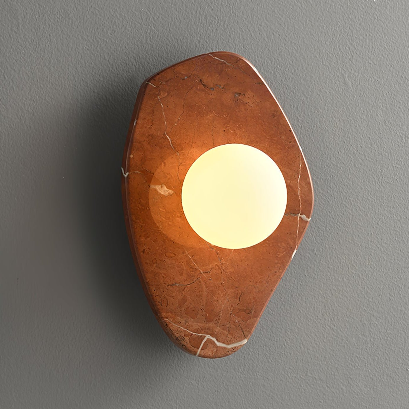 Pebble Applique Murale Rustique en Marbre