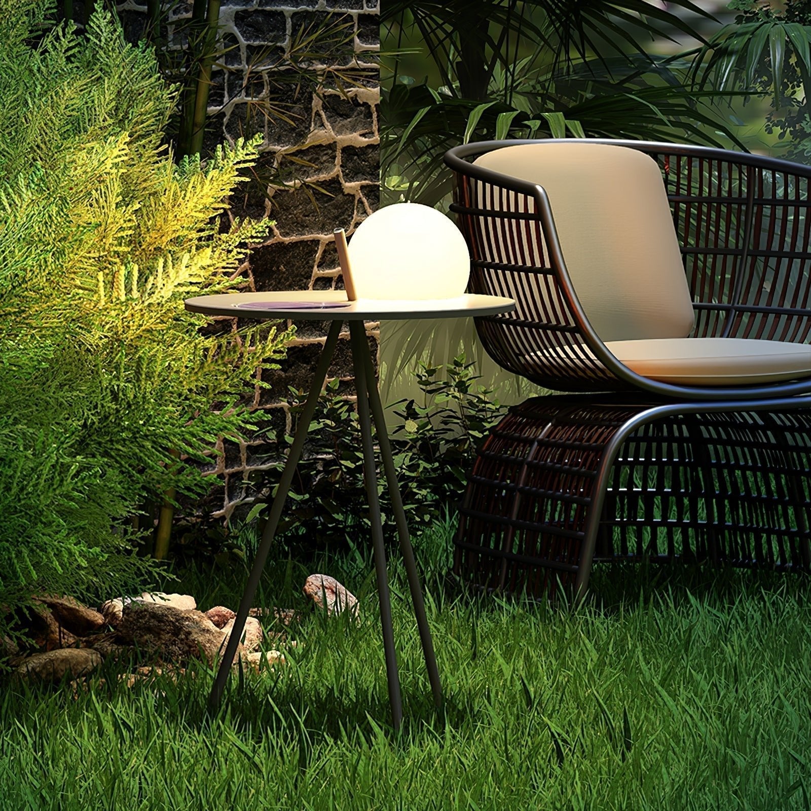 Ray Solar Tripod Outdoor  Table Floor Lamp