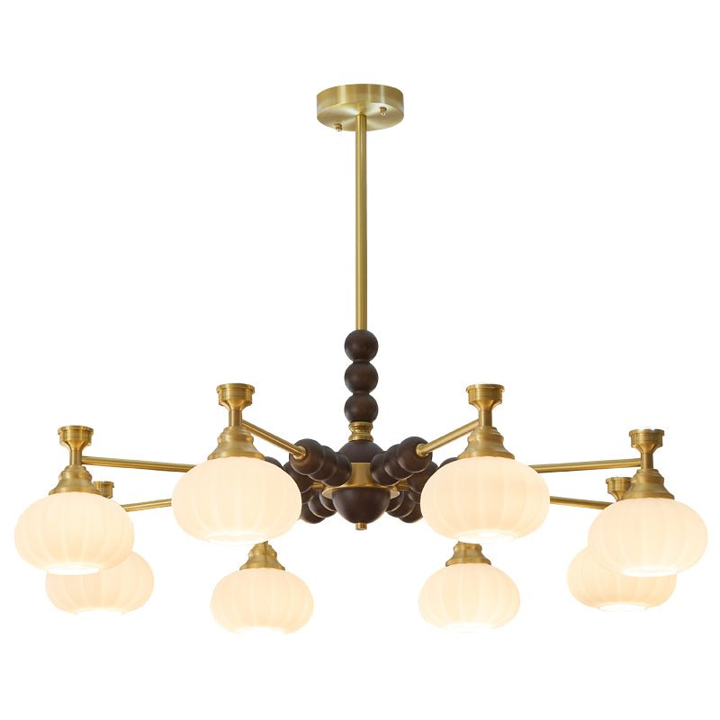 Avdorira Lustre Vintage Élégant en Laiton et Bois