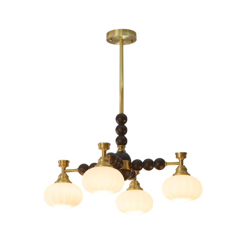 Avdorira Lustre Vintage Élégant en Laiton et Bois