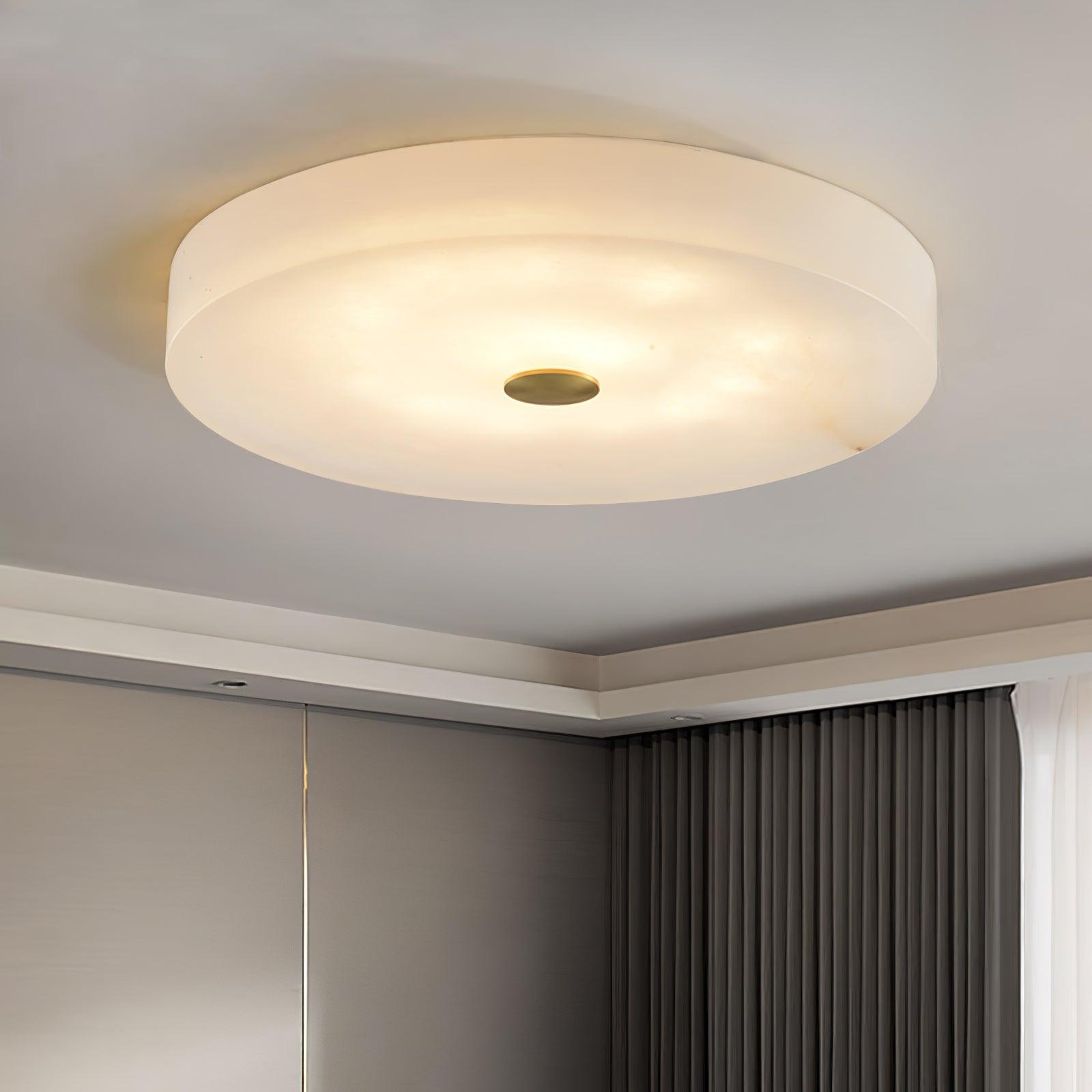 Olaean Lampe Plafonnier en Albâtre
