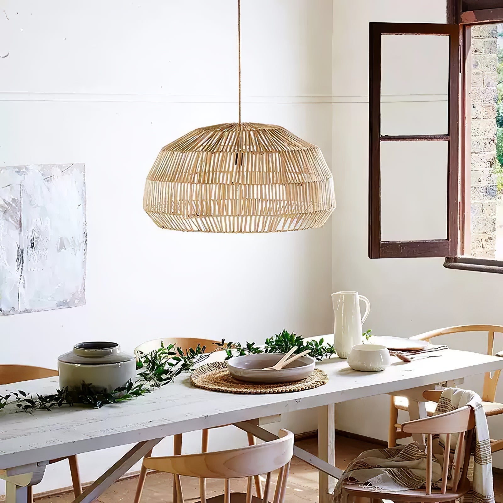 Cucarel Suspension Industrielle en Rotin