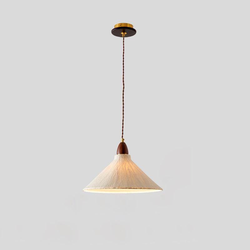 Vellara Papier & Bois Pendentif Lampe