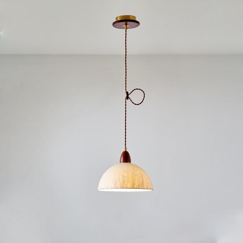 Vellara Papier & Bois Pendentif Lampe