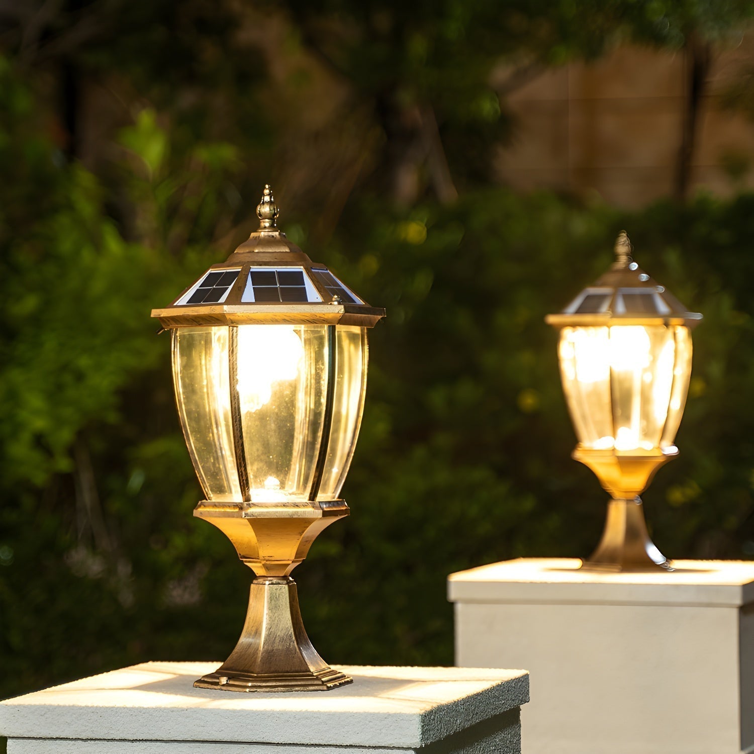 Cezoria Lampe Extérieure Solaire en Verre Unique