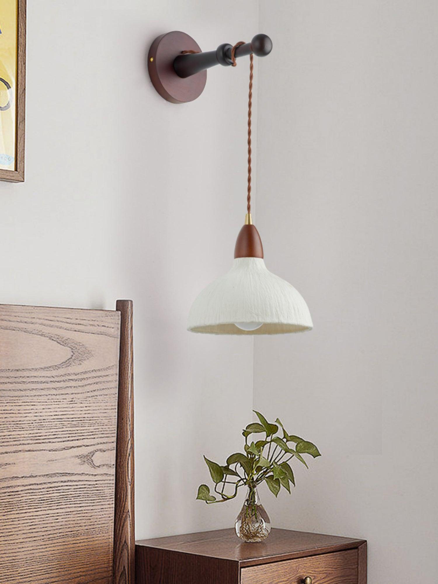 Vitheos Applique Murale en Bois Noyer Naturel Élégante