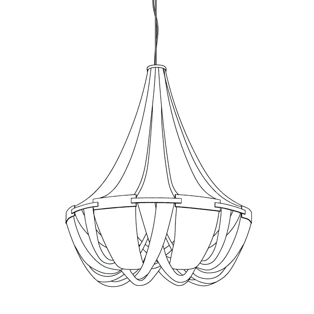 Solara Lustre Gland Chaîne en Aluminium