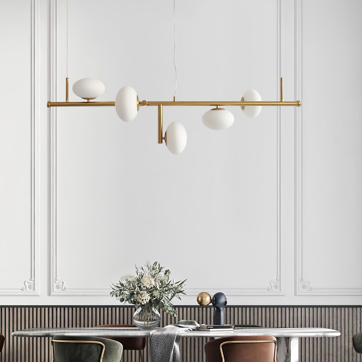Balance Lustre en Verre Moderne