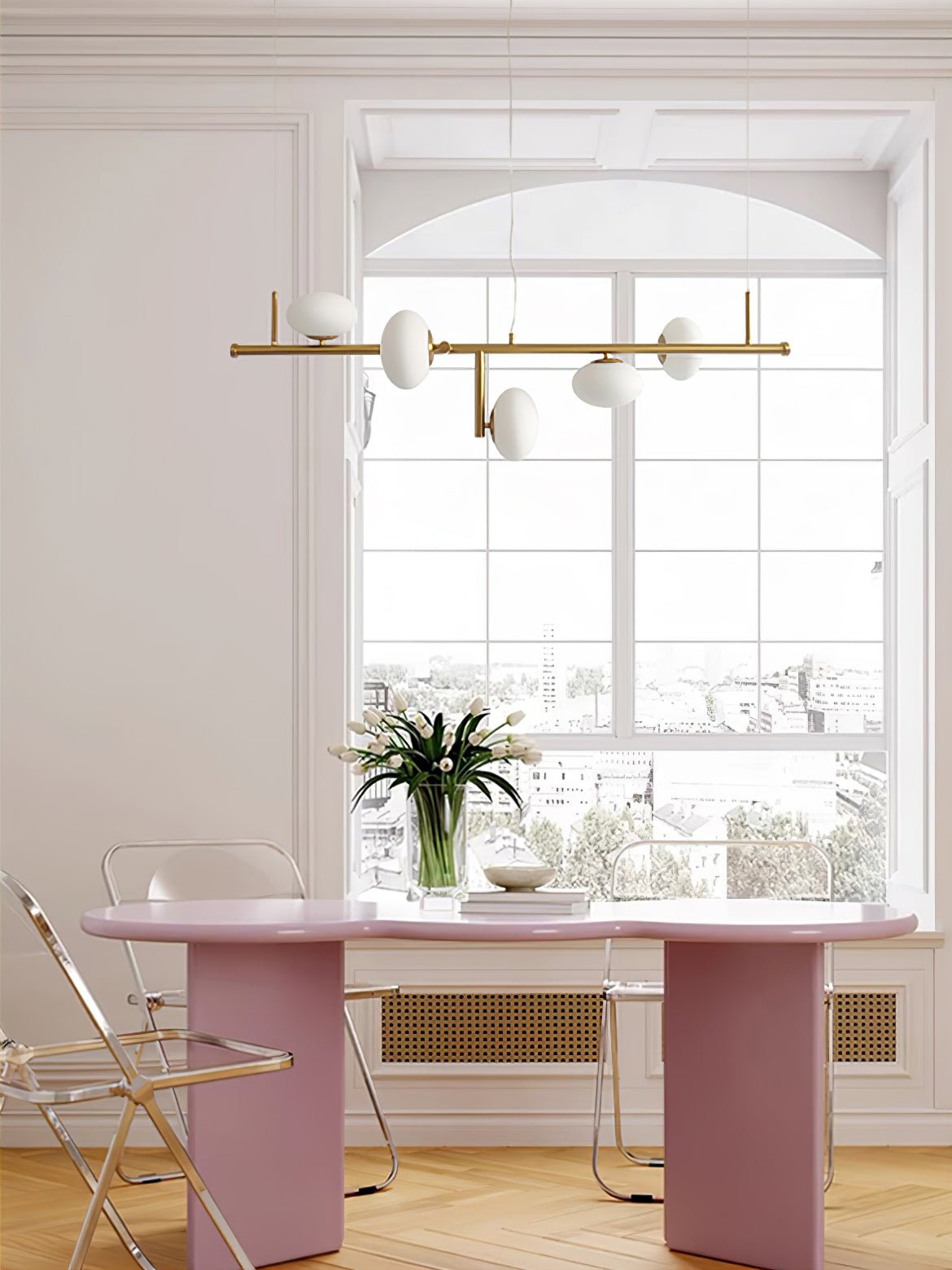 Balance Lustre en Verre Moderne