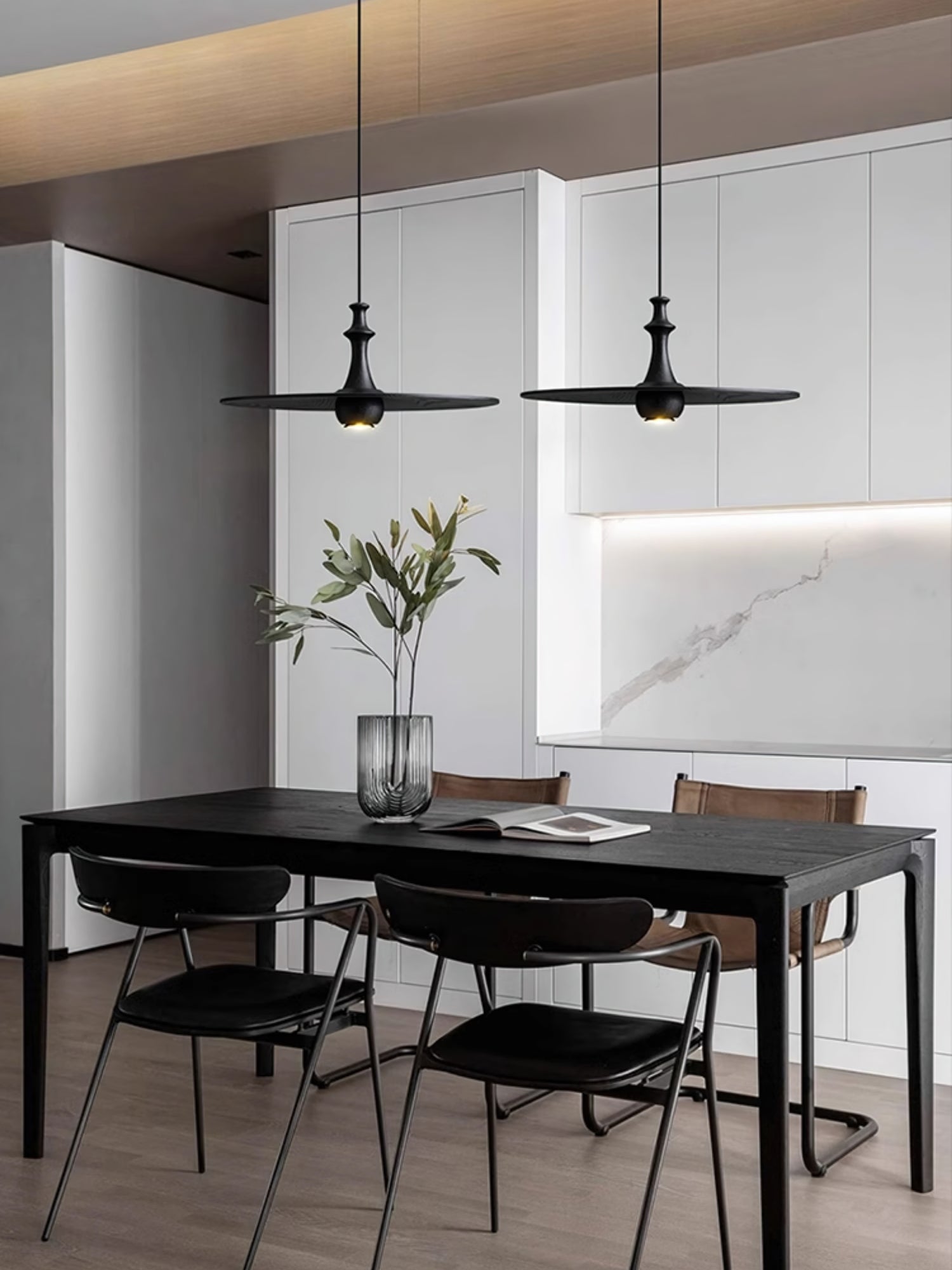 Syrinyra Suspension Sculpturale Disque Bois