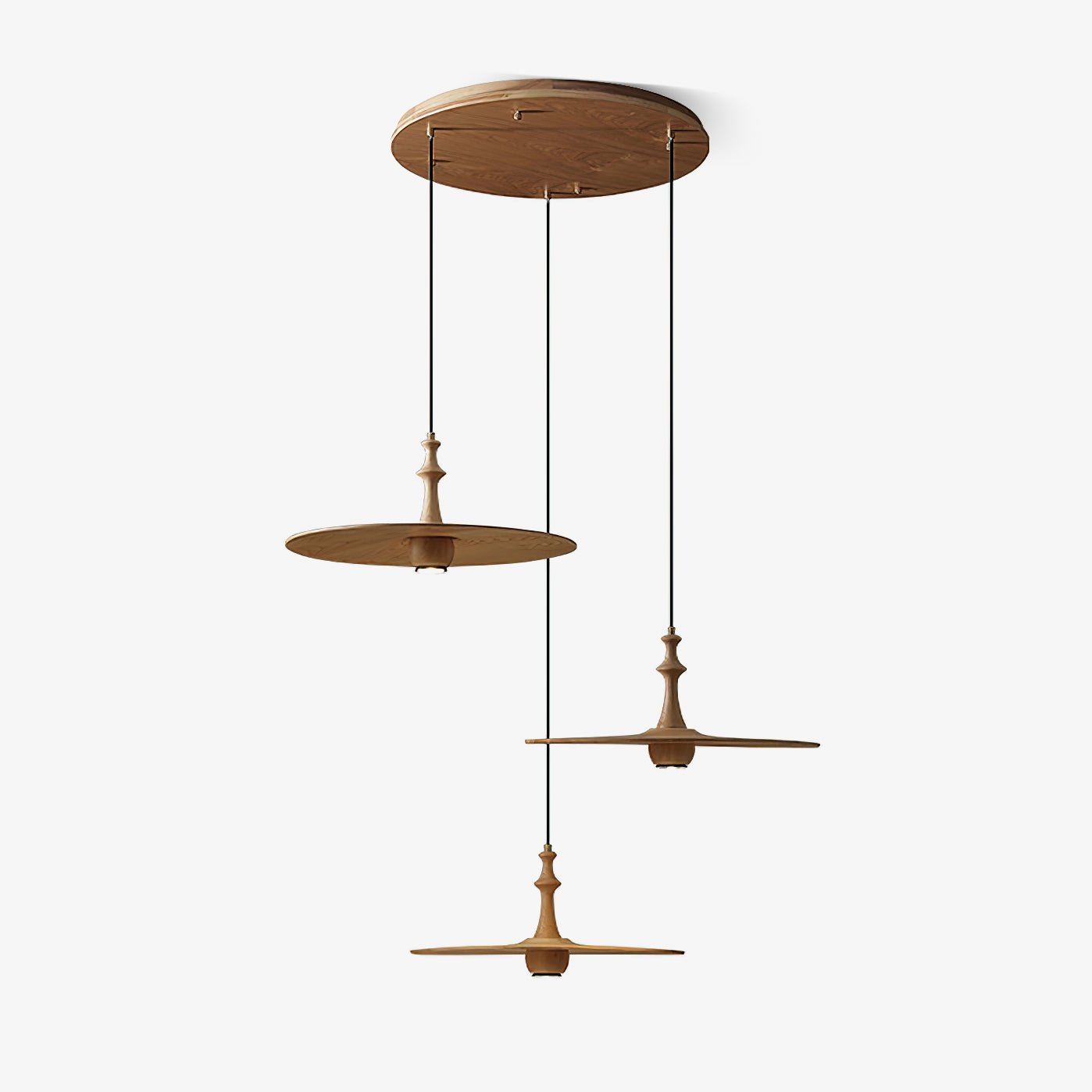 Syrinyra Suspension Sculpturale Disque Bois