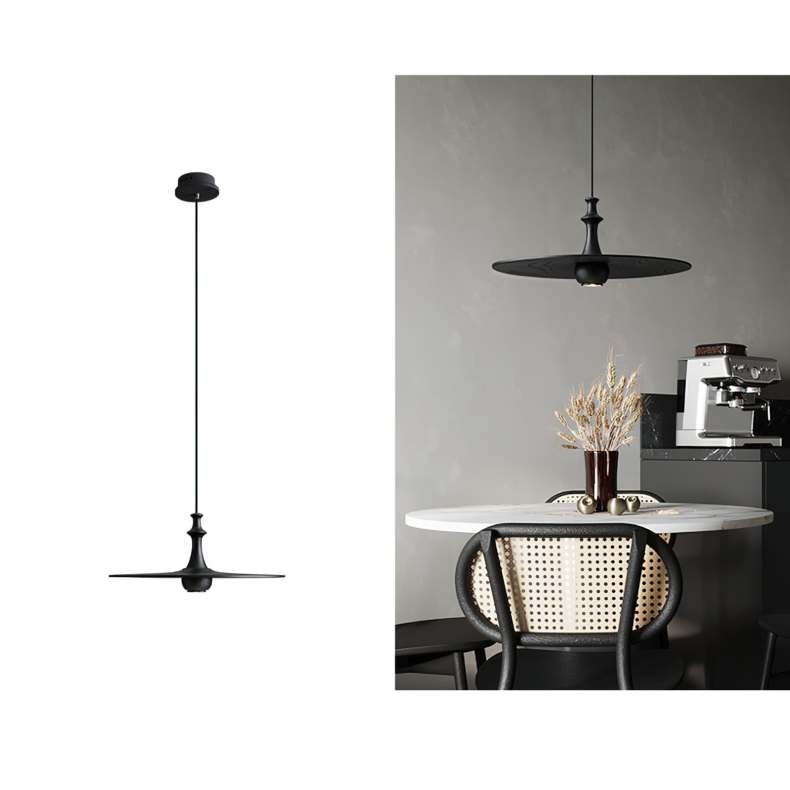 Syrinyra Suspension Sculpturale Disque Bois