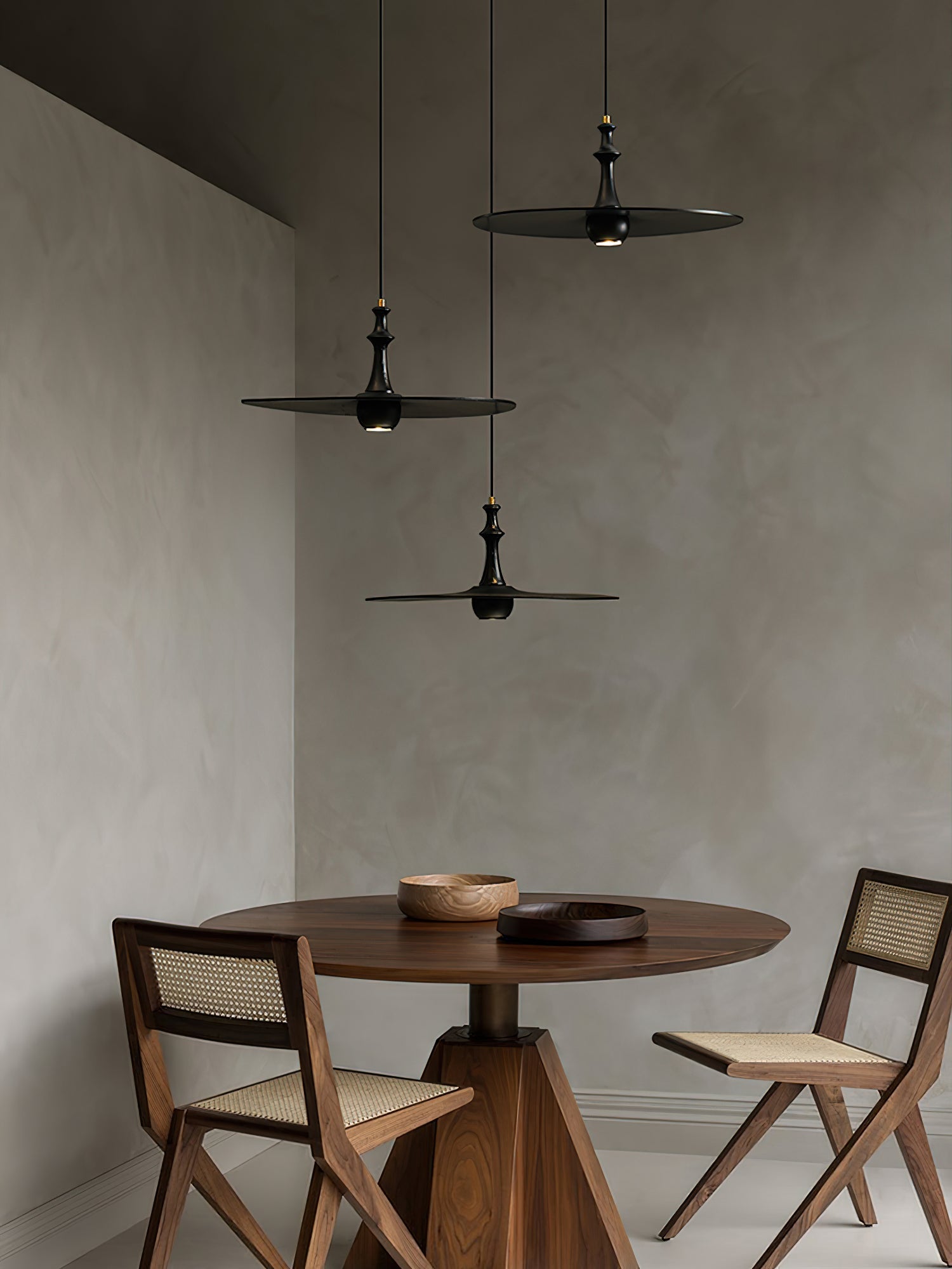 Syrinyra Suspension Sculpturale Disque Bois