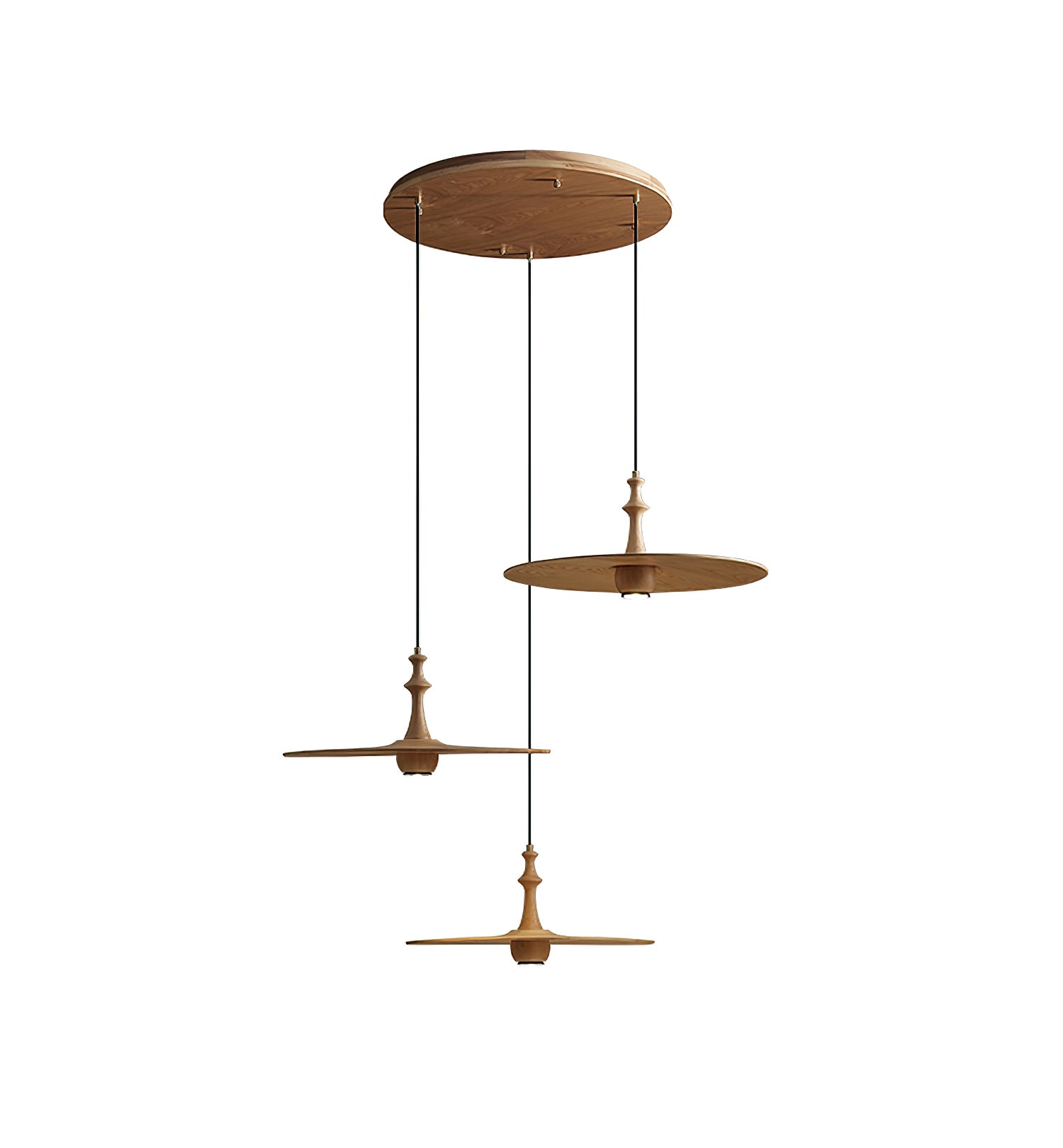 Syrinyra Suspension Sculpturale Disque Bois