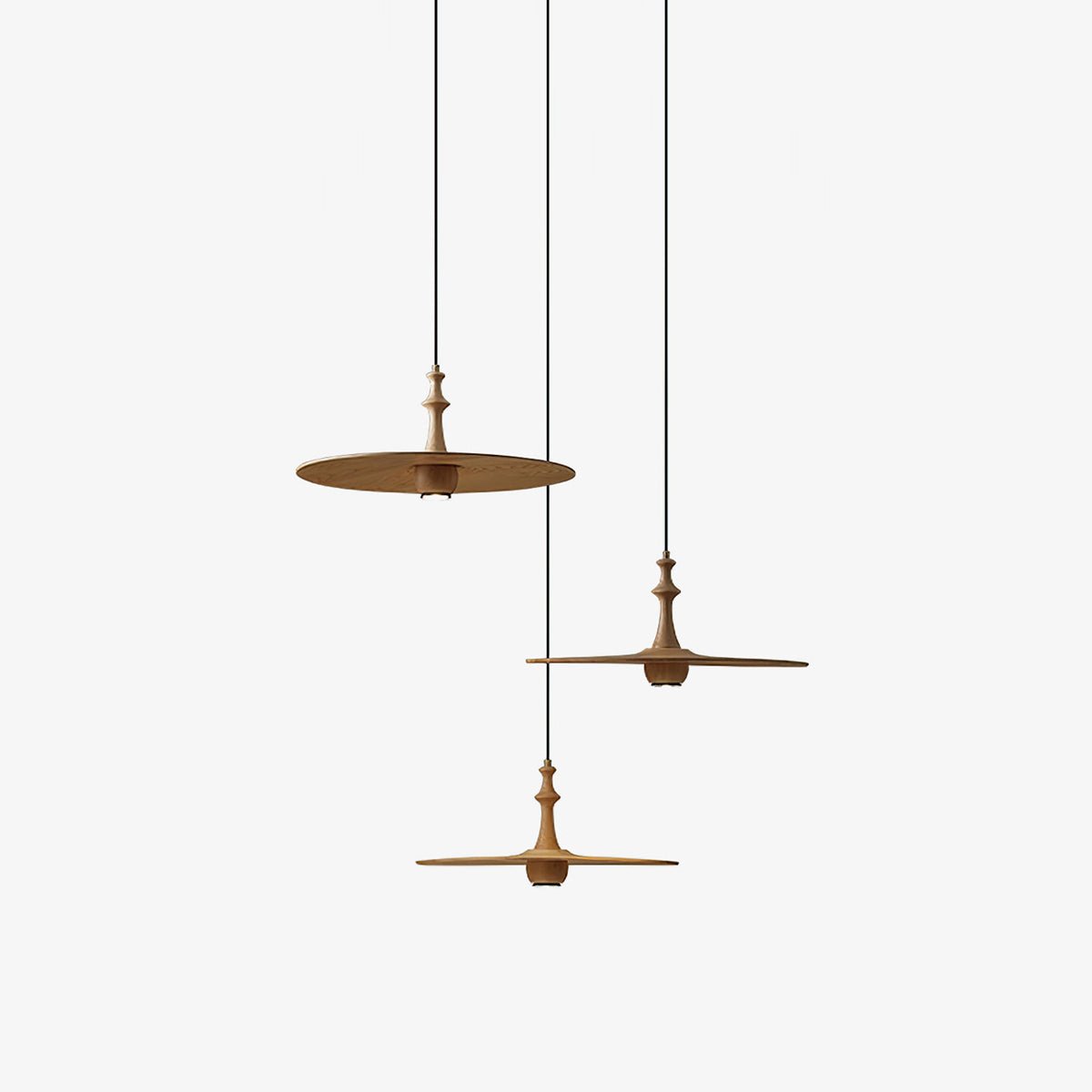 Syrinyra Suspension Sculpturale Disque Bois