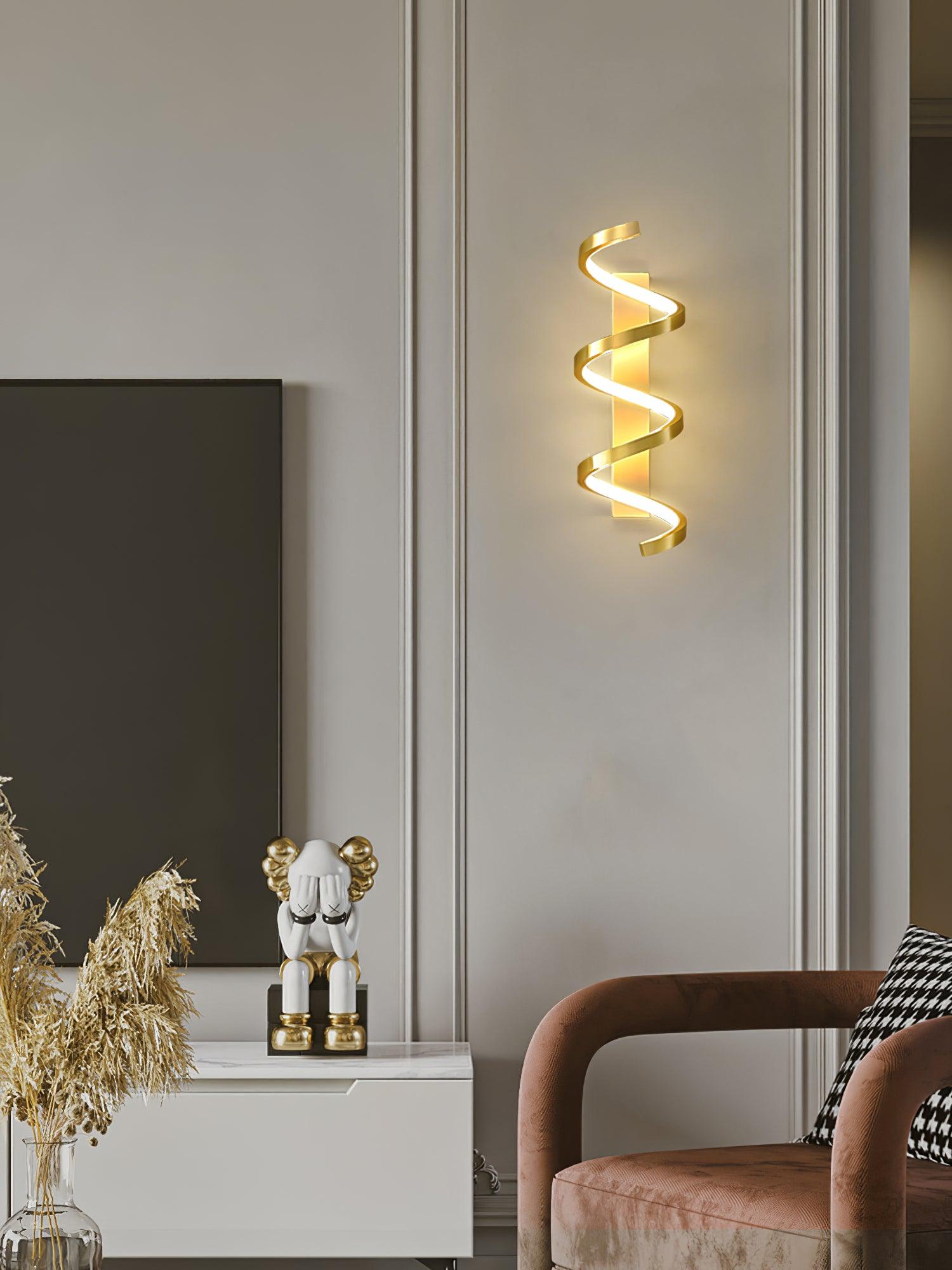 Asilion Applique Murale Spirale Art Nordique