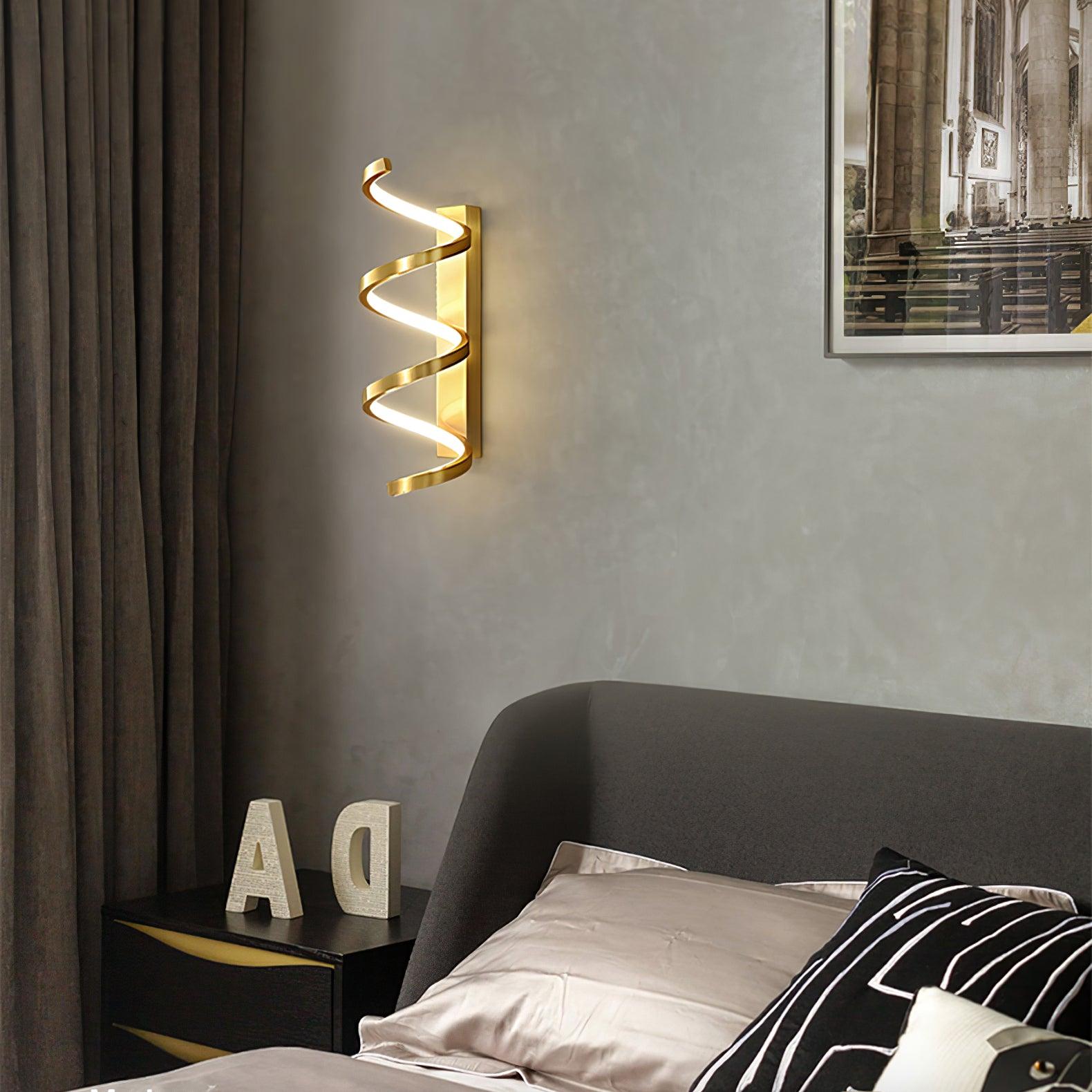 Asilion Applique Murale Spirale Art Nordique