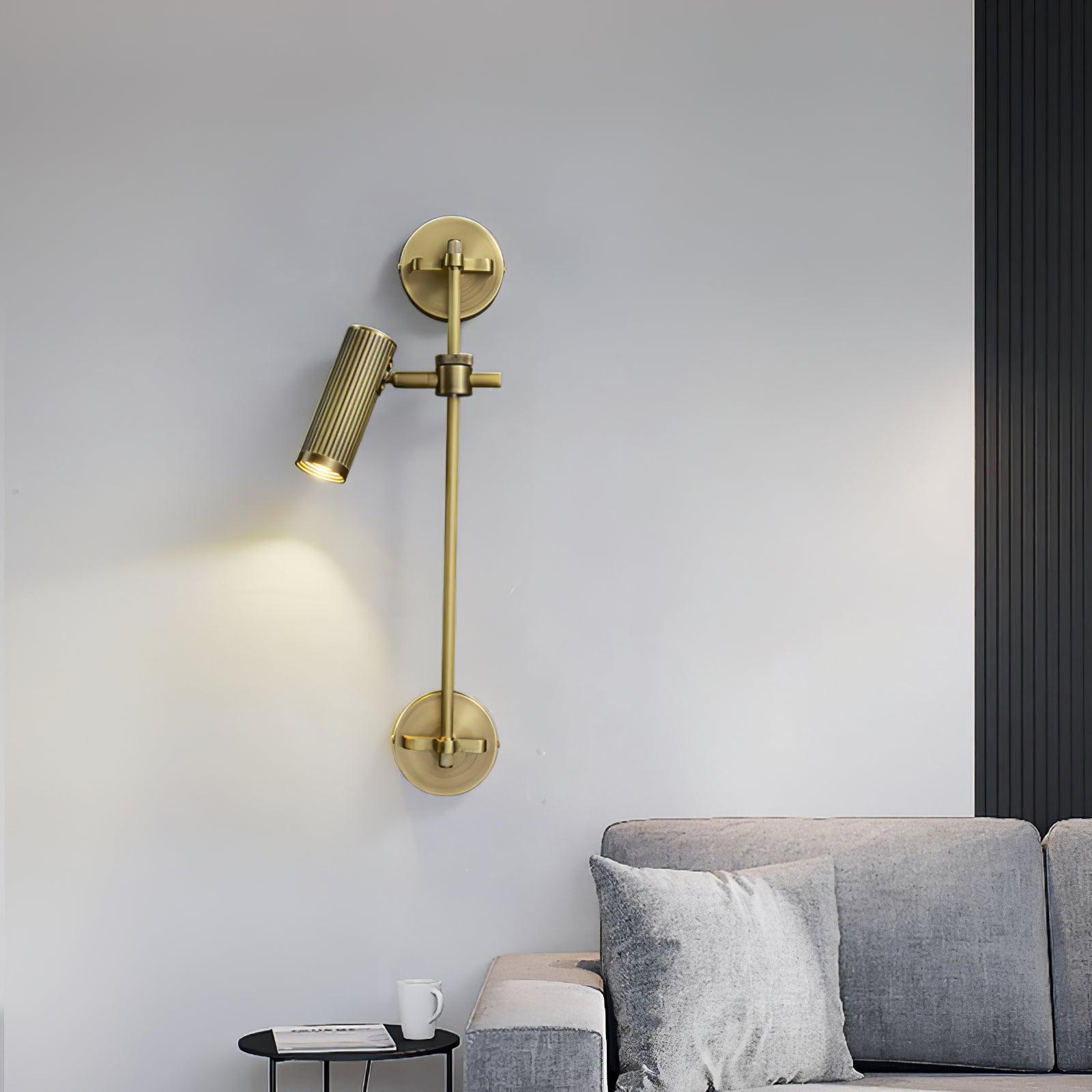 Glintice Applique murale industrielle en laiton