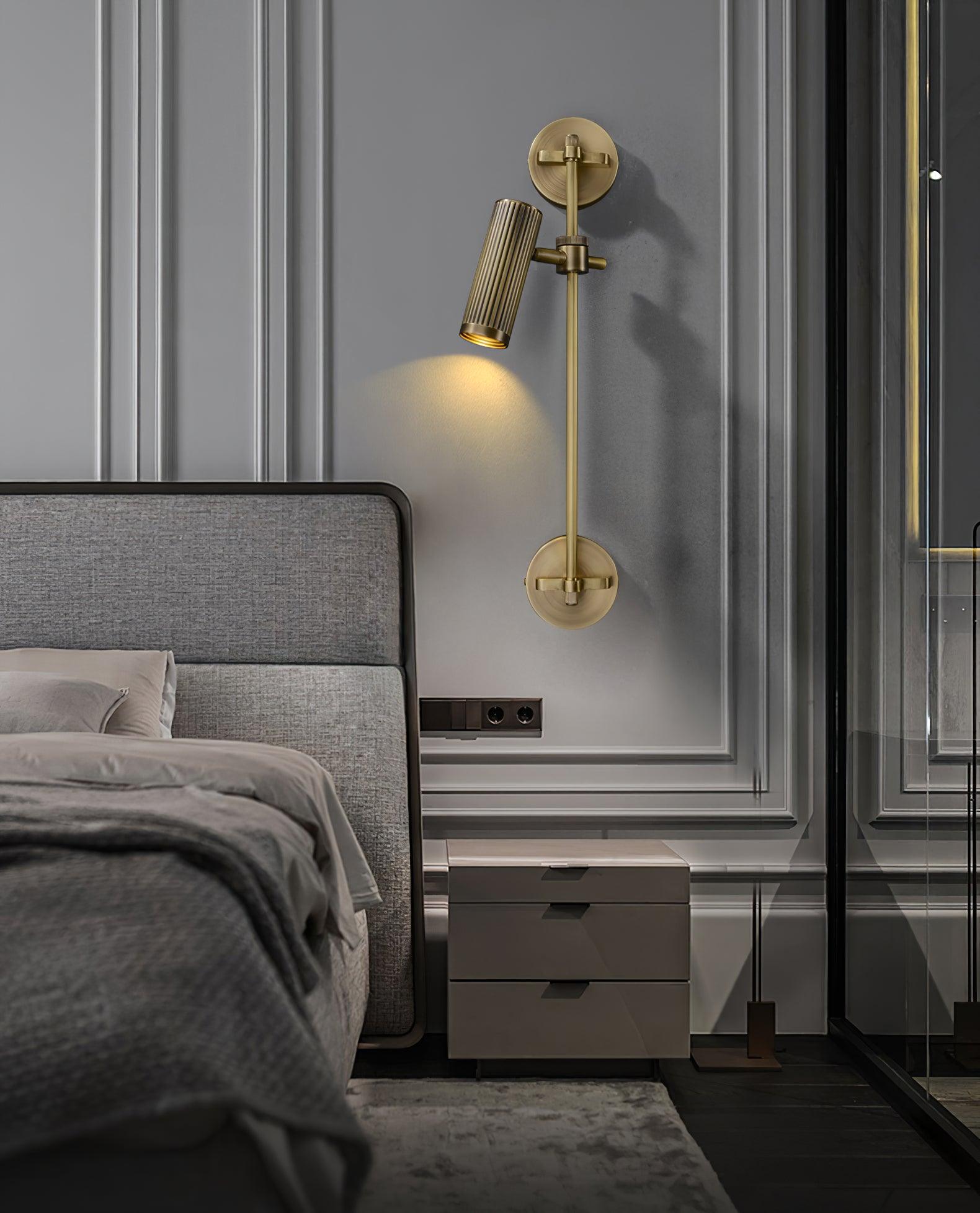 Glintice Applique murale industrielle en laiton