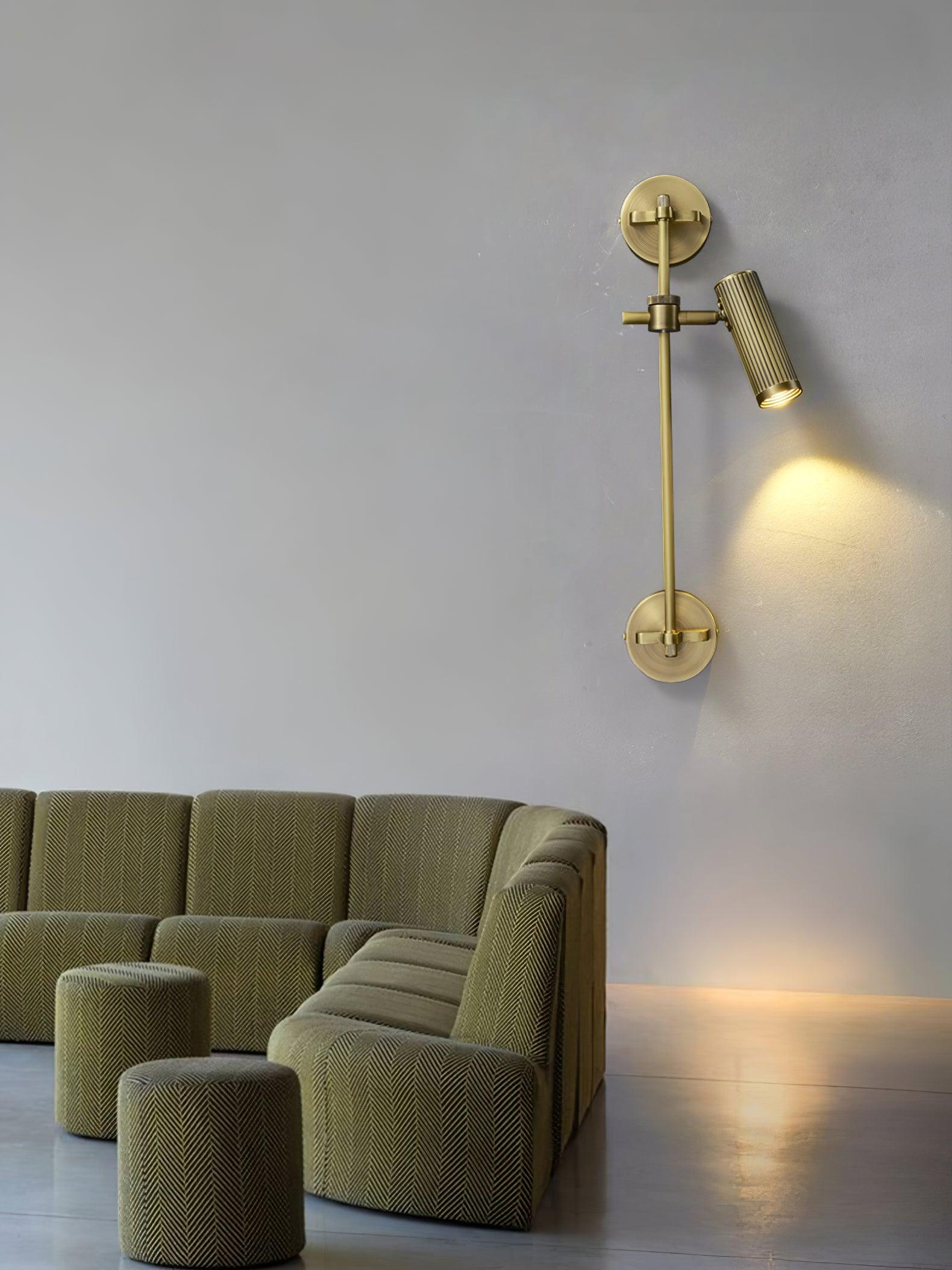 Glintice Applique murale industrielle en laiton