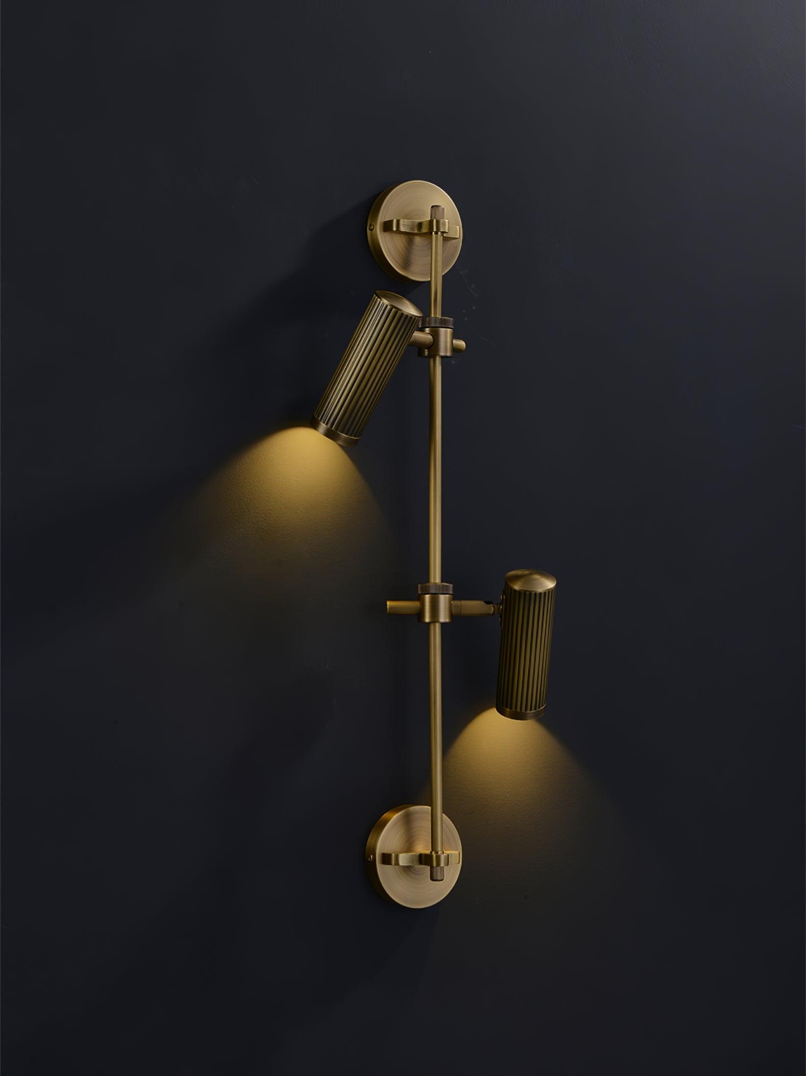 Glintice Applique murale industrielle en laiton