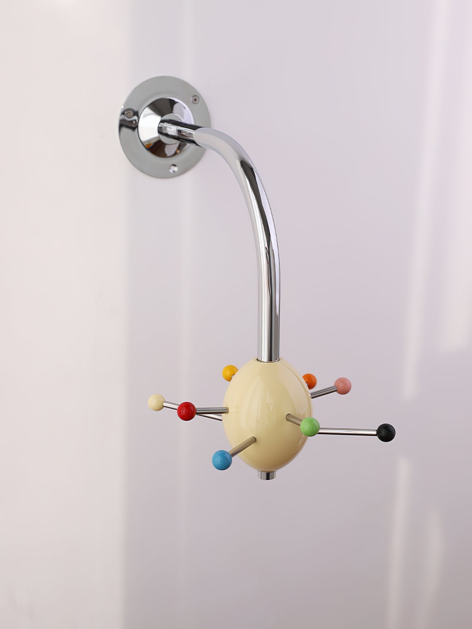 Sputnik Porte-Manteau Mural avec Crochets Colorés pour Couloir Moderne