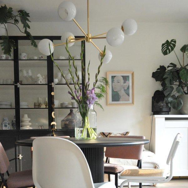 Solara Lustre en Verre Décalé à 6 Lumières