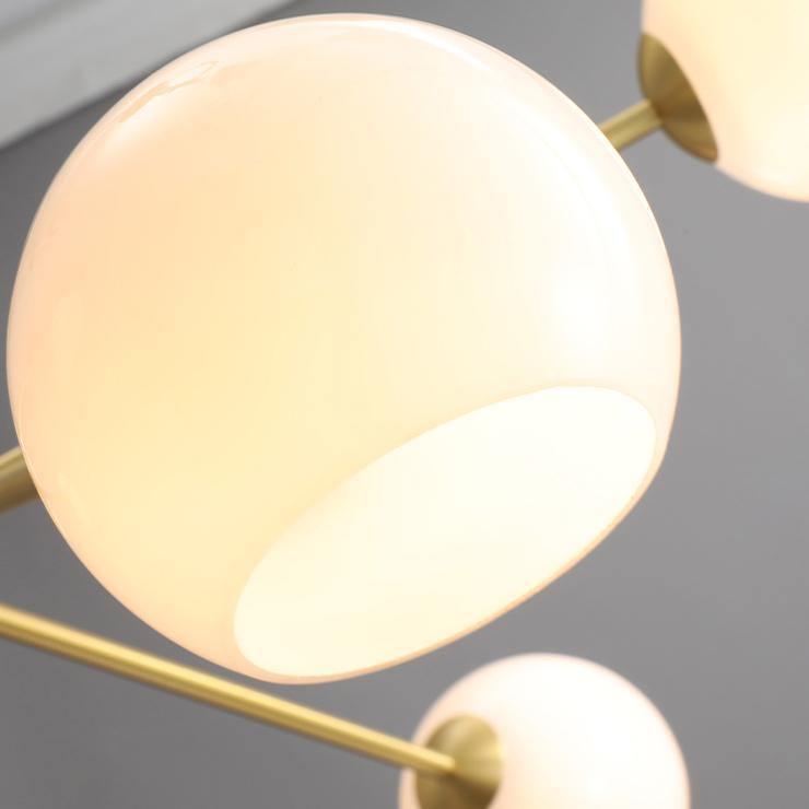 Solara Lustre en Verre Décalé à 6 Lumières