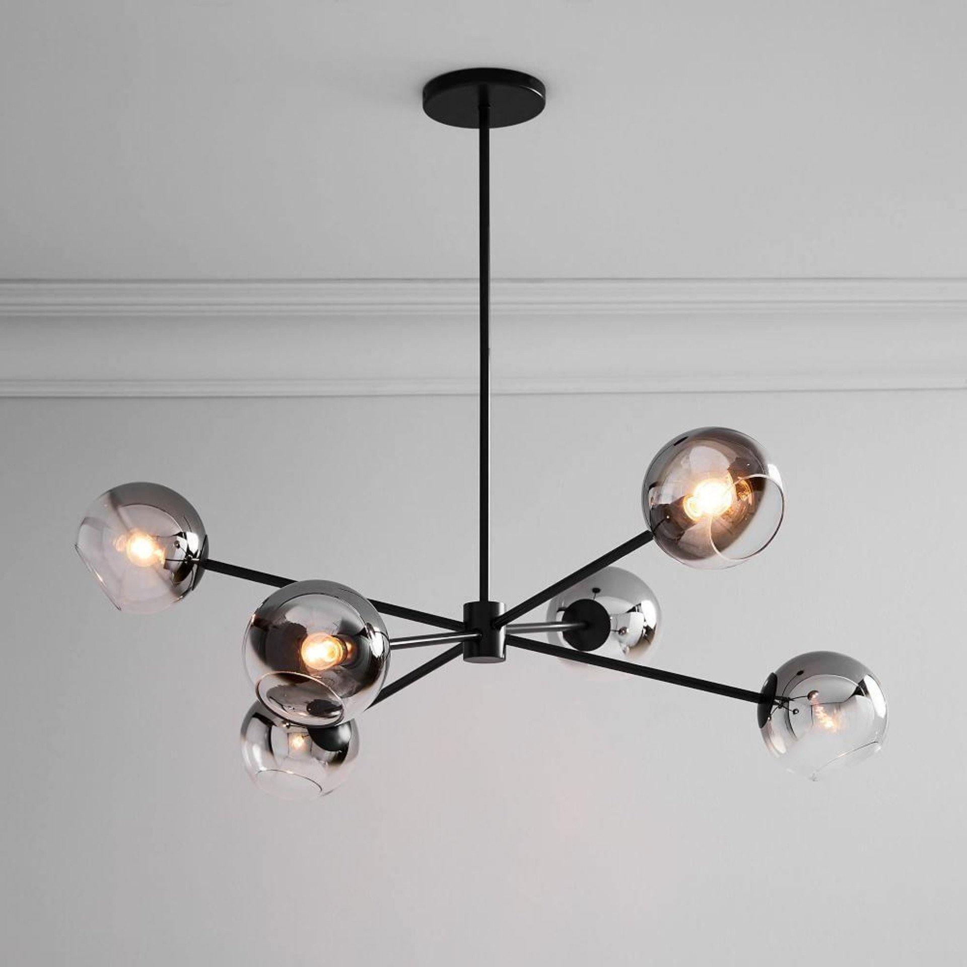 Solara Lustre en Verre Décalé à 6 Lumières