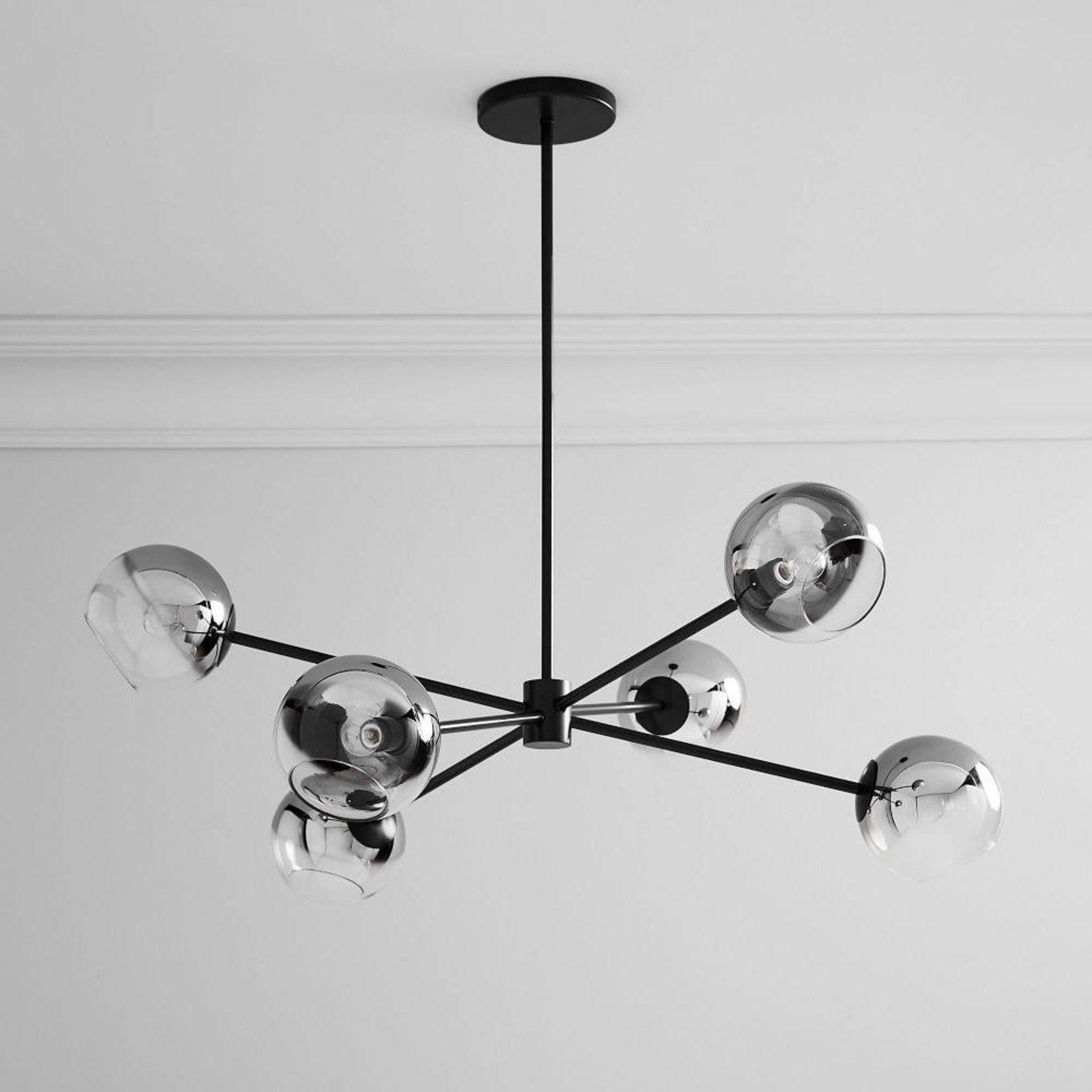 Solara Lustre en Verre Décalé à 6 Lumières